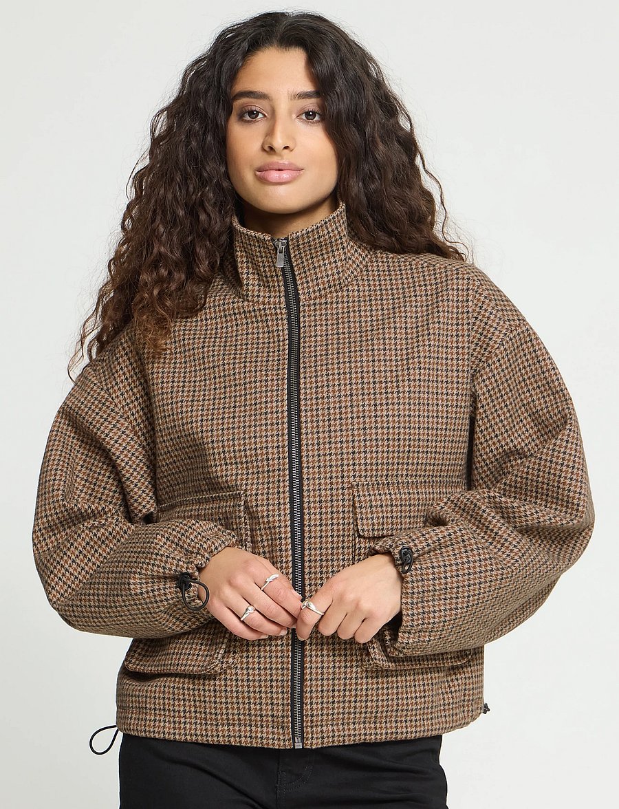 ICHI - IHESOLU JA - utility jackets - brown check - 5