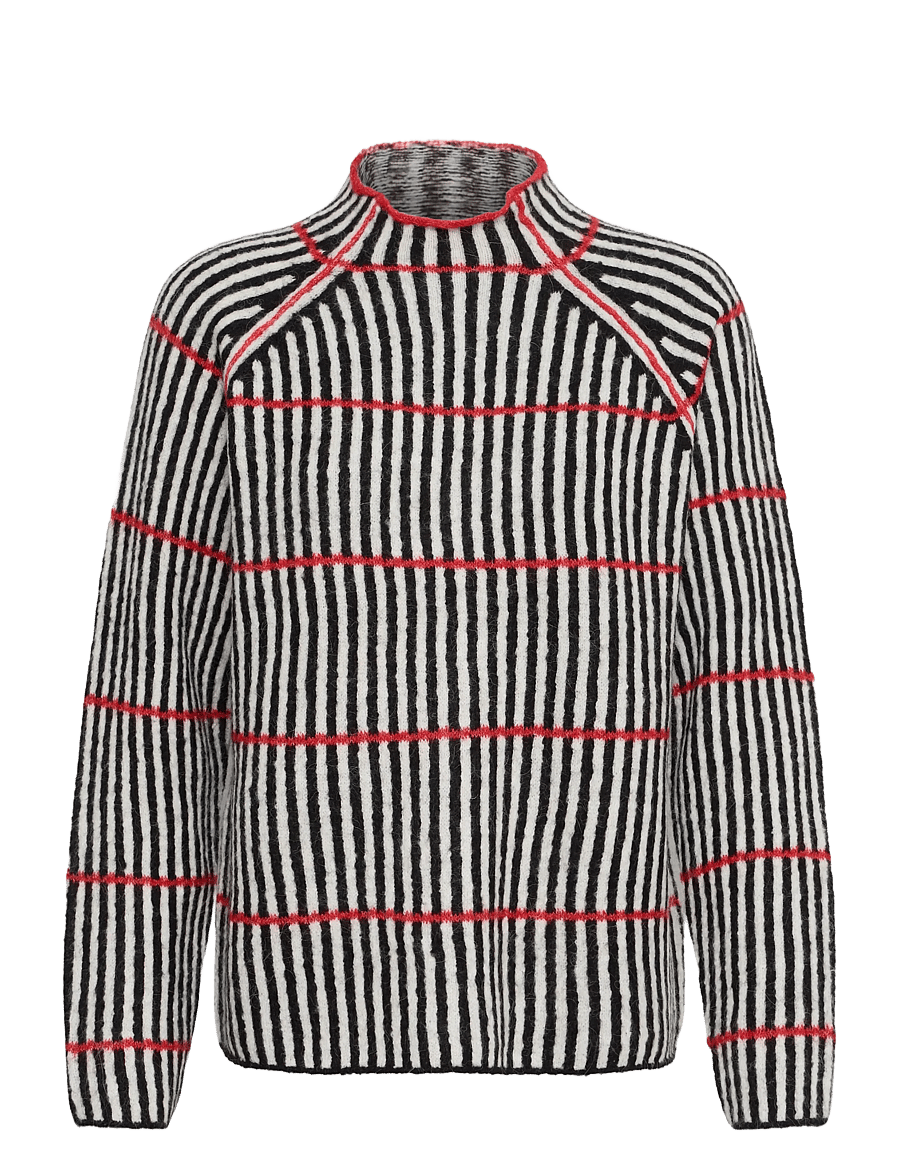 ICHI - IHKAMARA LS STRIPE6 - pullover - black white salsa stripe - 1