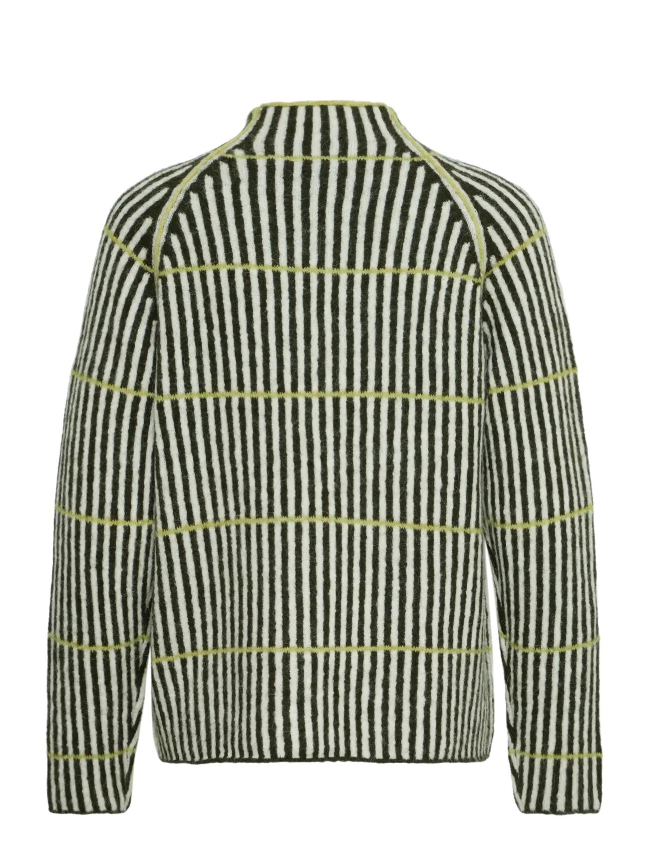 ICHI - IHKAMARA LS STRIPE6 - jumpers - green white leek stripe - 2