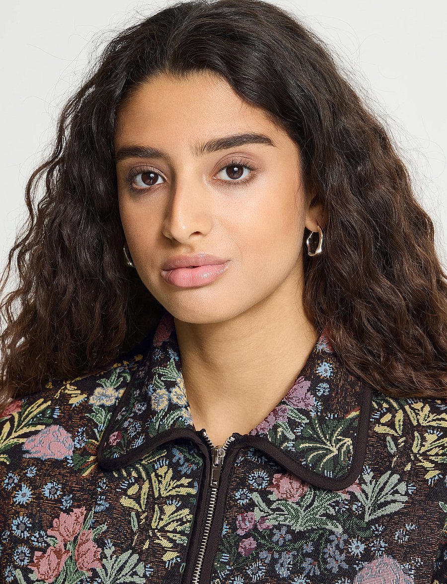 ICHI - IHHULINA JA - spring jackets - jaquard flower - 0