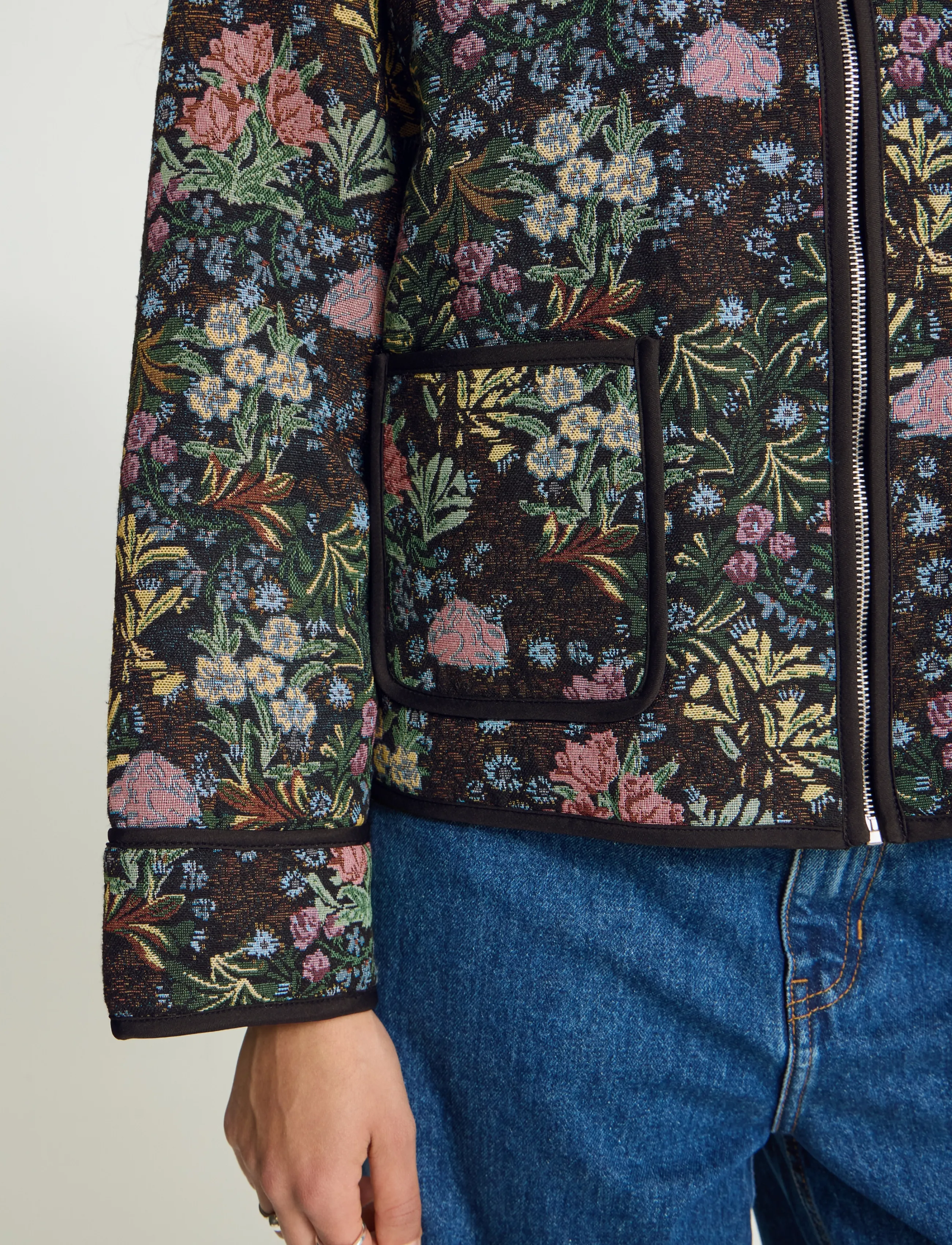 ICHI - IHHULINA JA - spring jackets - jaquard flower - 3