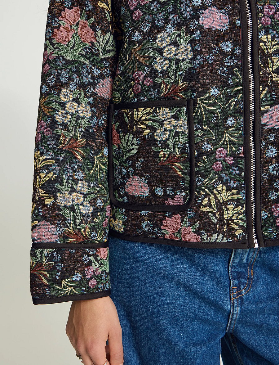 ICHI - IHHULINA JA - spring jackets - jaquard flower - 3