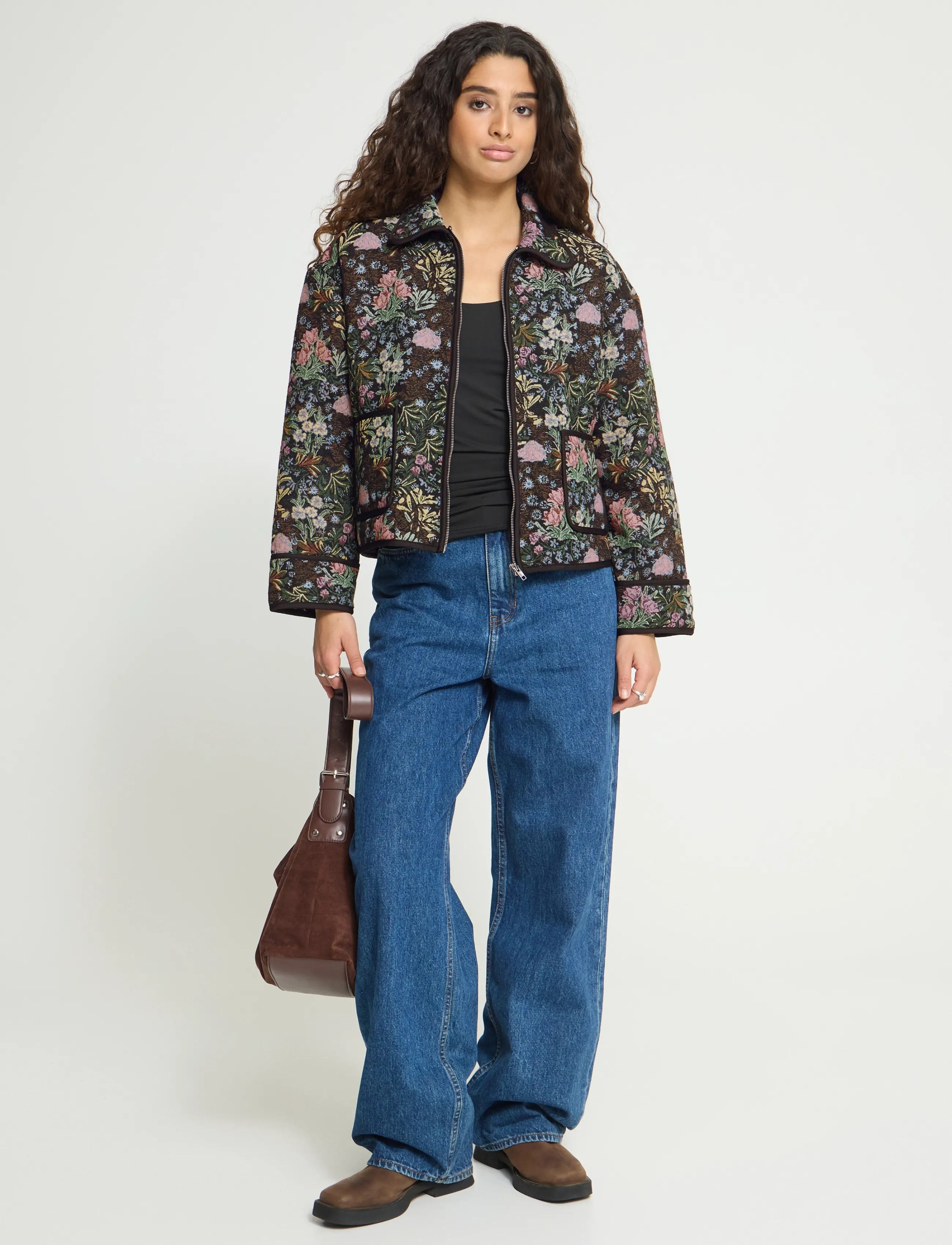 ICHI - IHHULINA JA - spring jackets - jaquard flower - 4