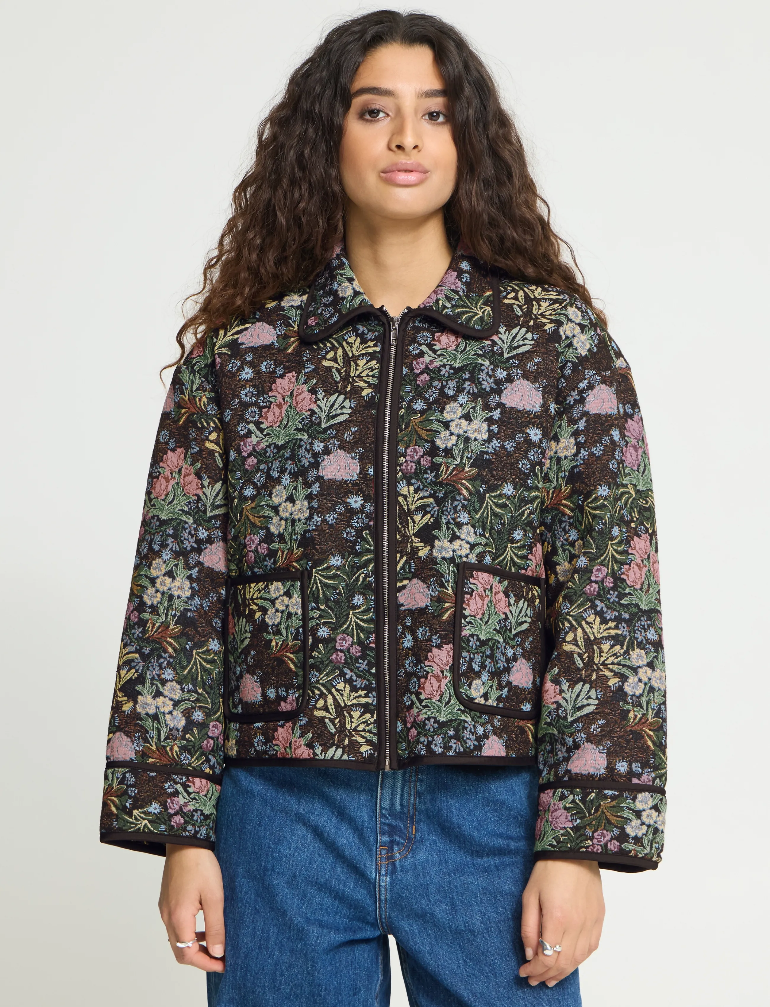 ICHI - IHHULINA JA - spring jackets - jaquard flower - 5