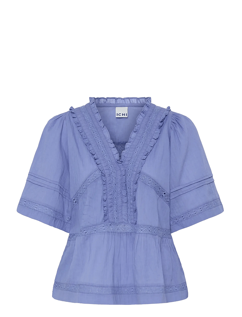 ICHI - IHVOILANA SS - kortærmede bluser - wedgewood - 1