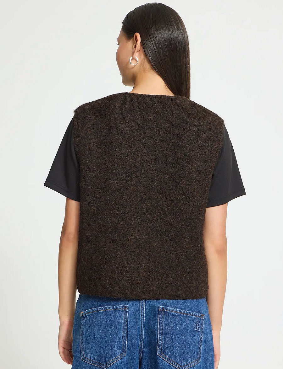 ICHI - IHPANORA WA - strickwesten - coffee bean melange - 3