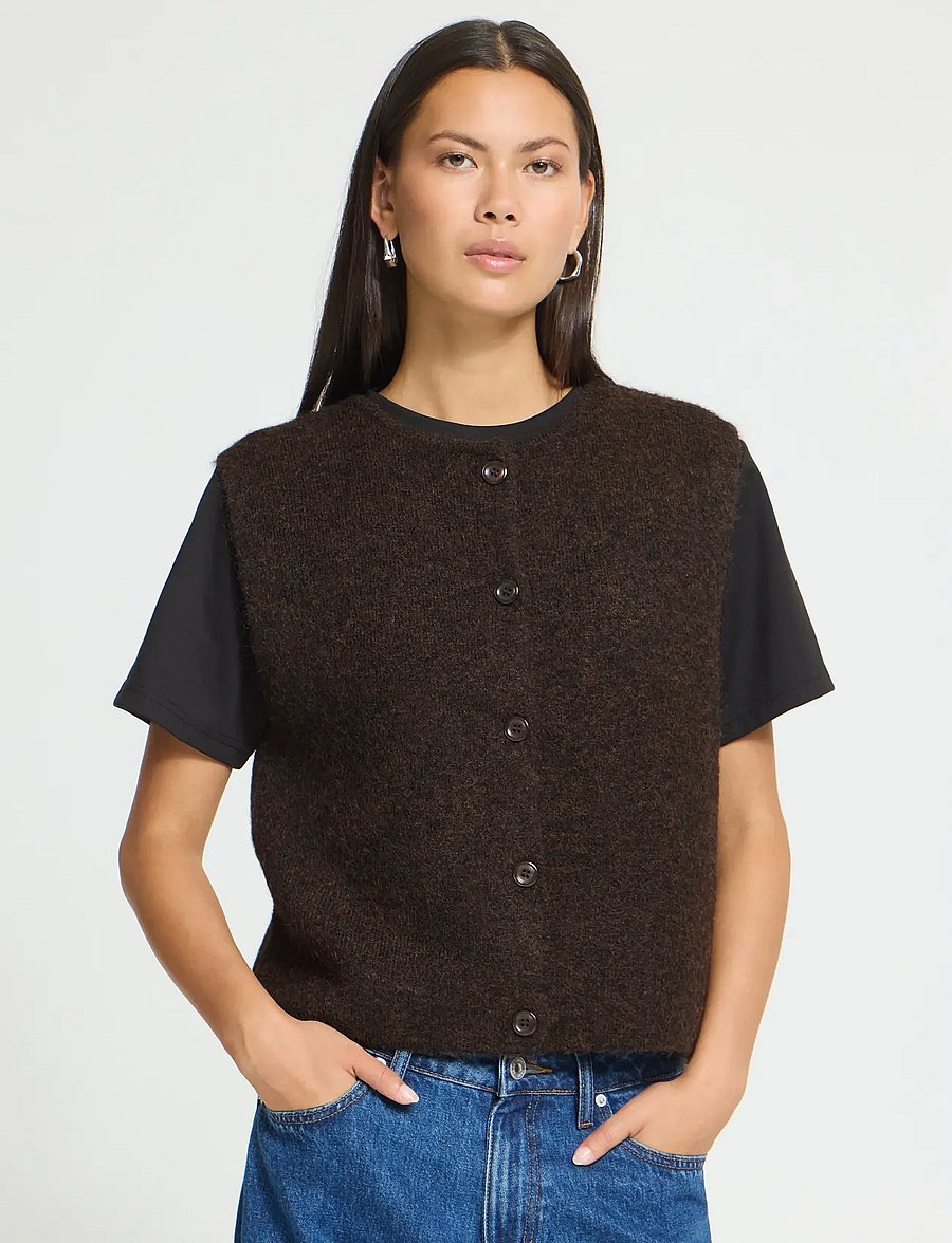 ICHI - IHPANORA WA - strickwesten - coffee bean melange - 5