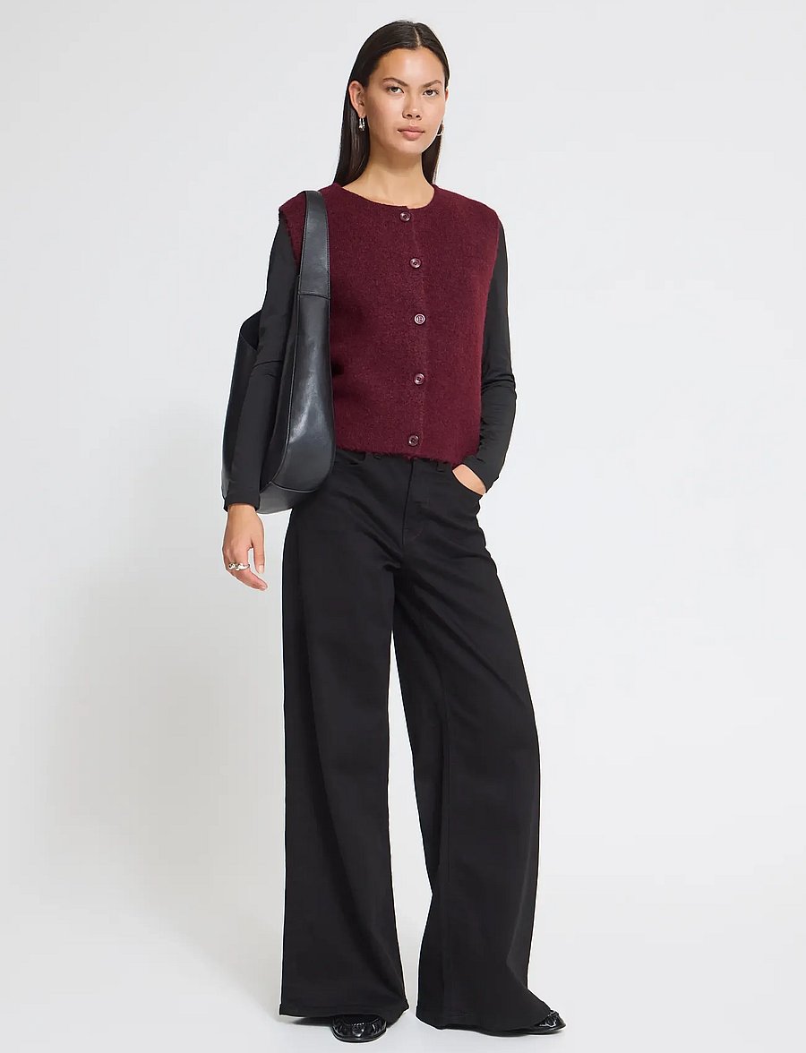 ICHI - IHPANORA WA - strikveste - zinfandel melange - 0