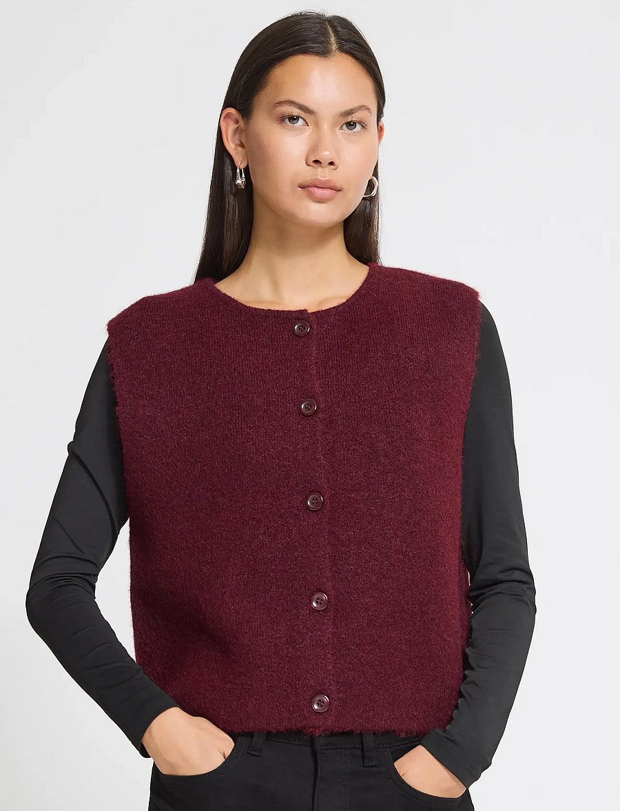 ICHI - IHPANORA WA - strikveste - zinfandel melange - 5