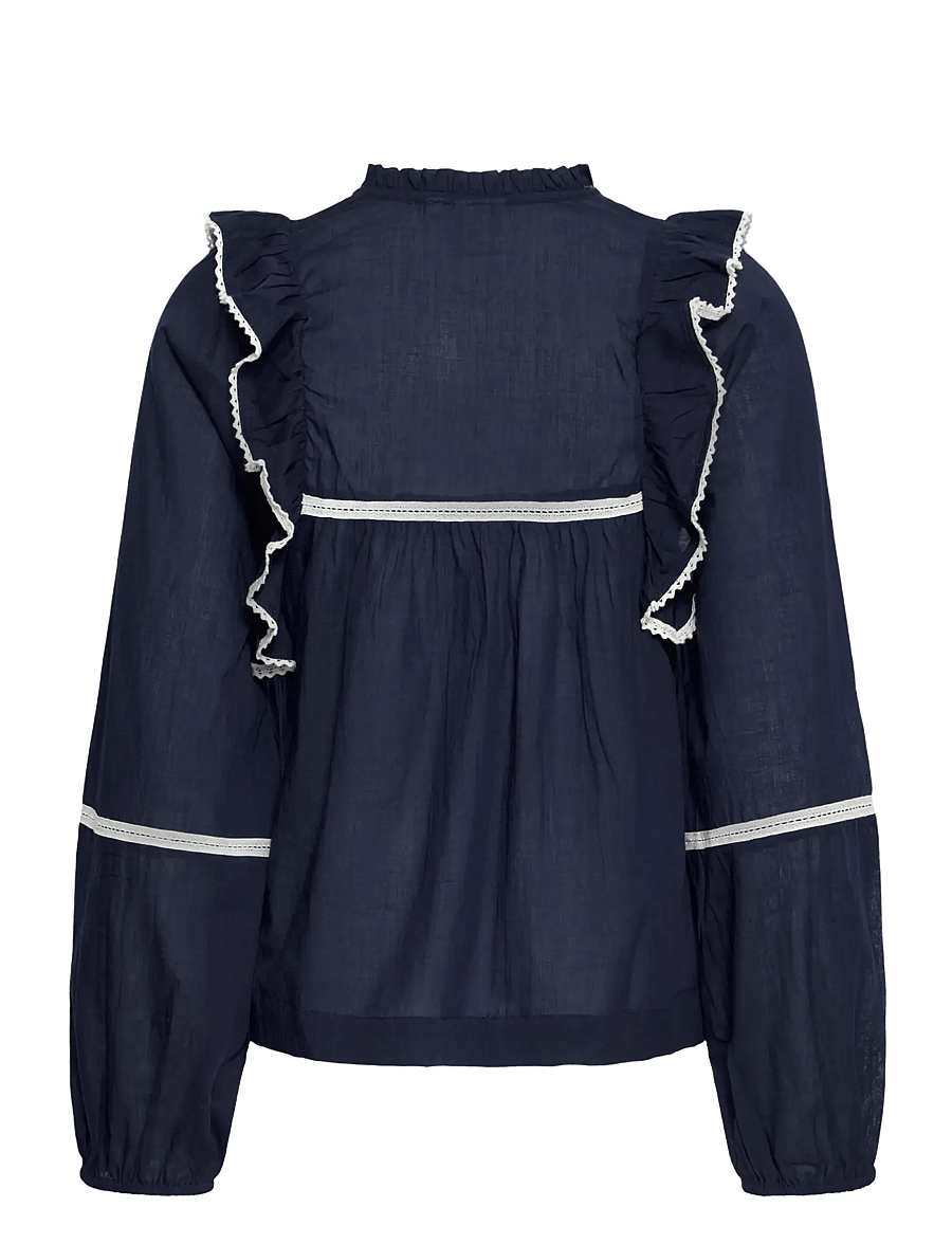 ICHI - IHVOILANA LS - long sleeved blouses - maritime blue - 2