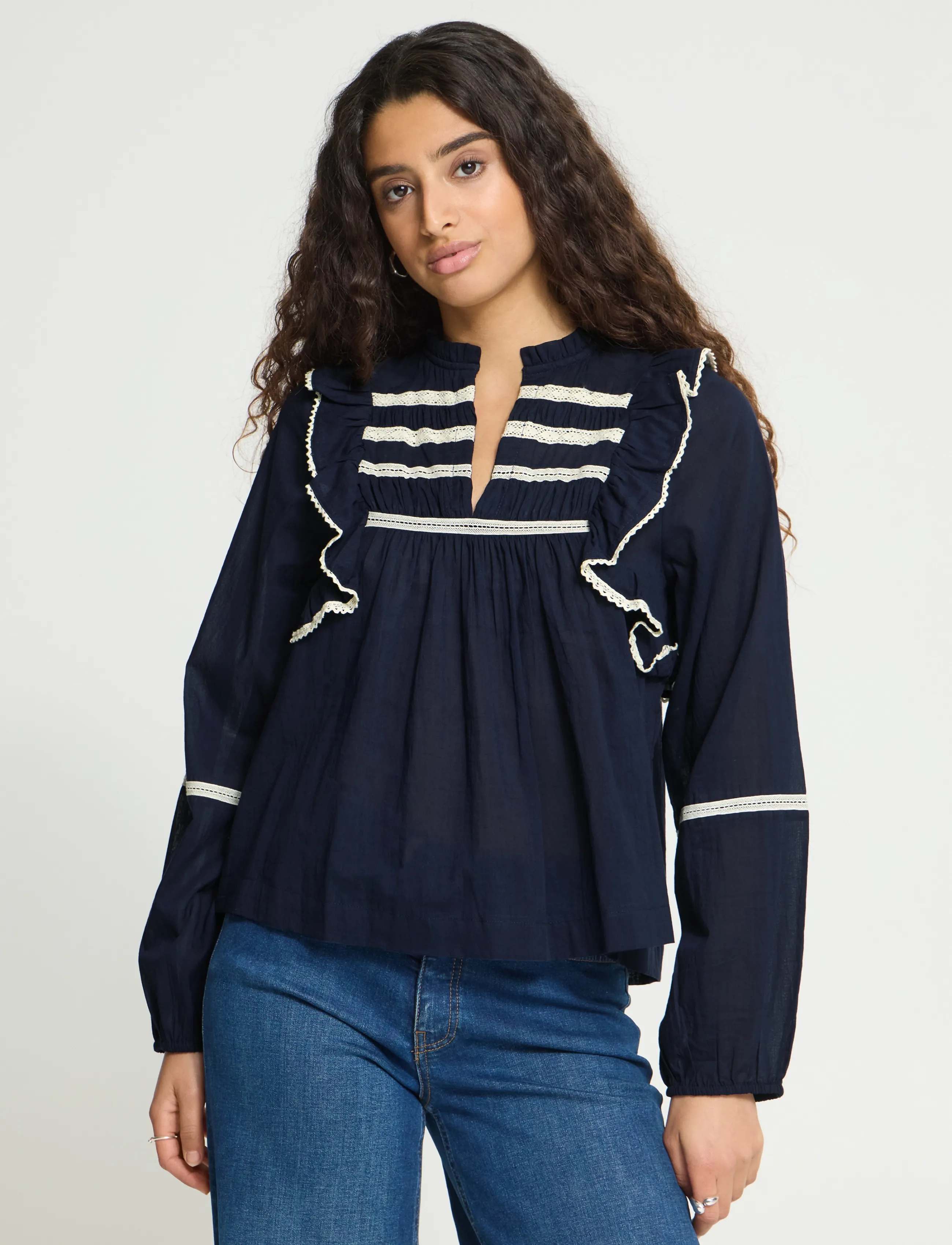 ICHI - IHVOILANA LS - maritime blue - 5