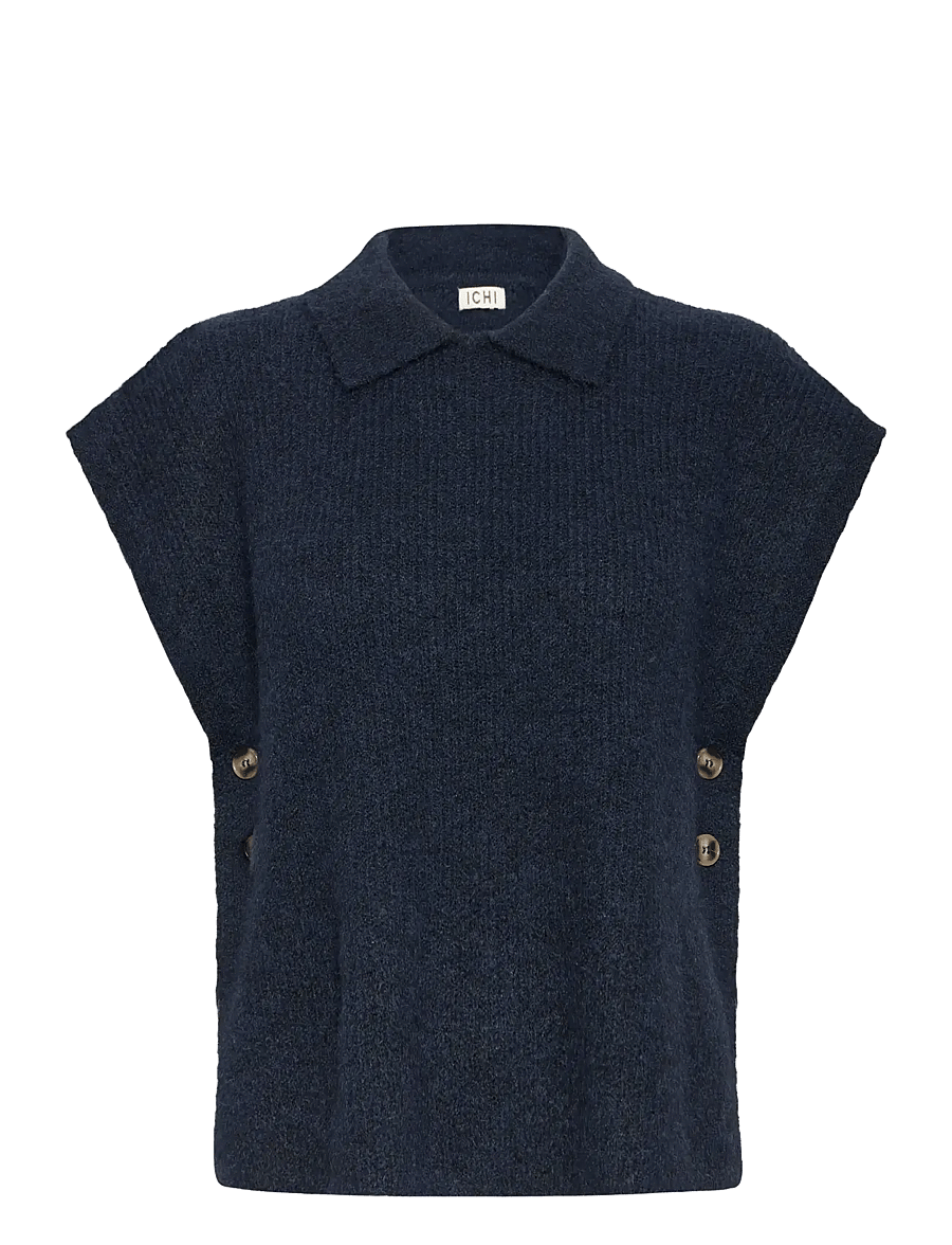 ICHI - IAYLVA PO - strickwesten - maritime blue - 1
