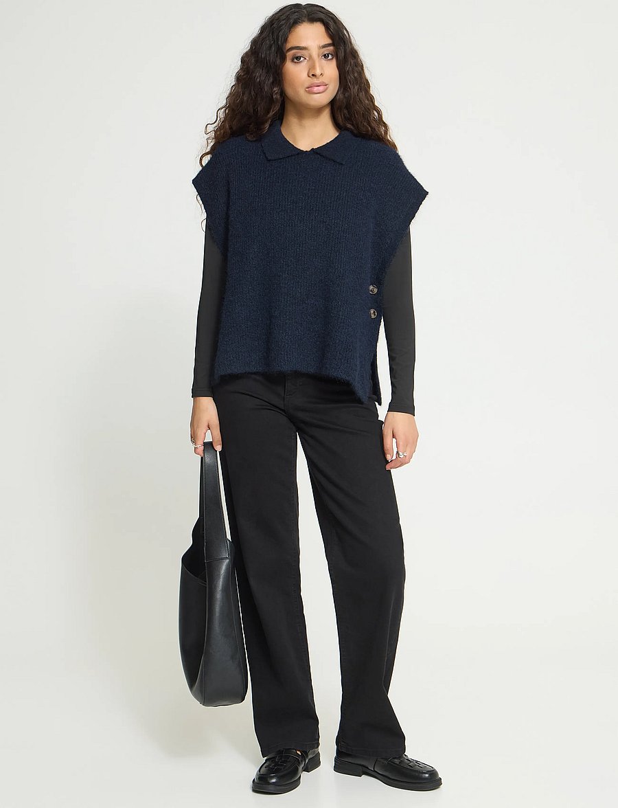 ICHI - IAYLVA PO - strickwesten - maritime blue - 0