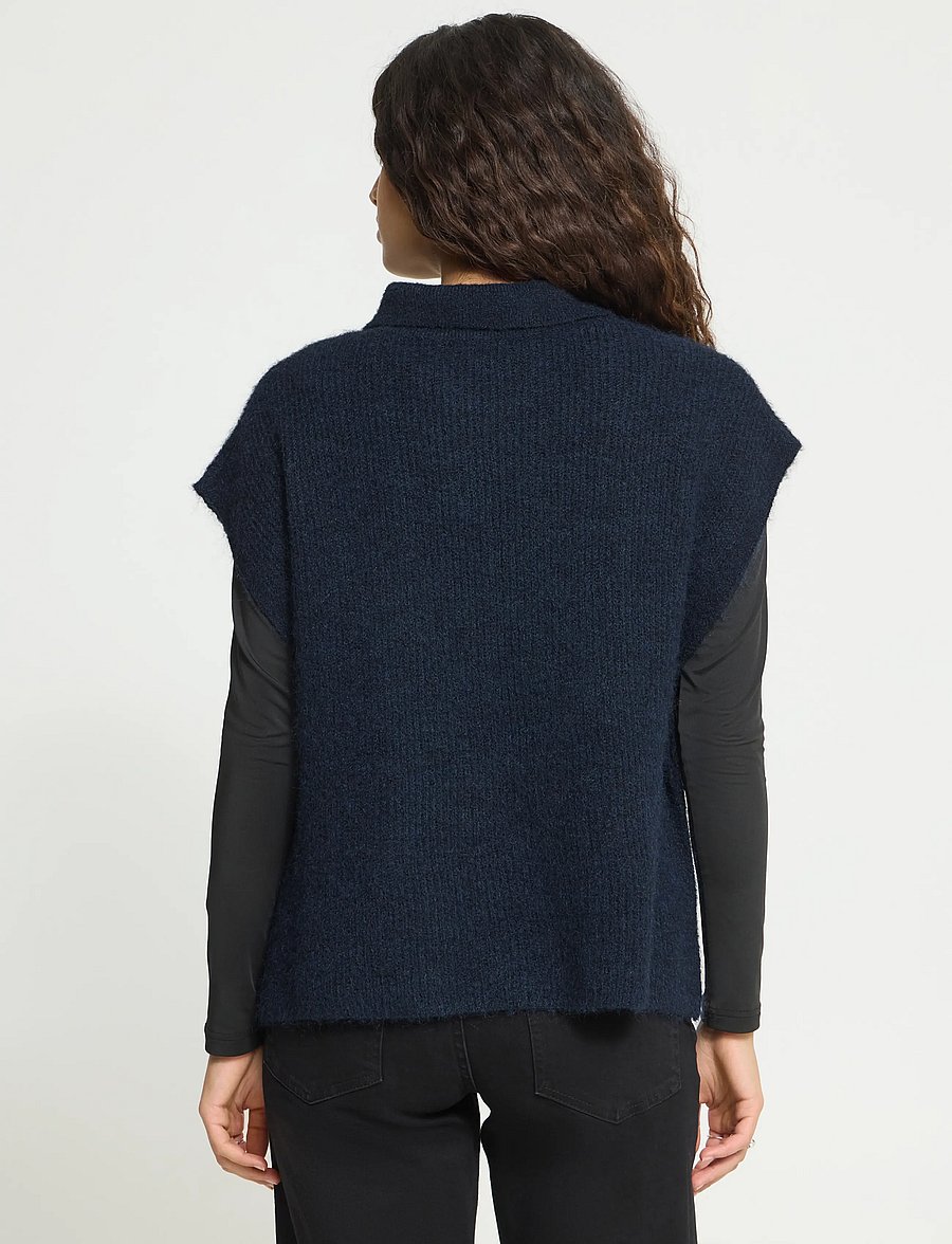 ICHI - IAYLVA PO - strickwesten - maritime blue - 3