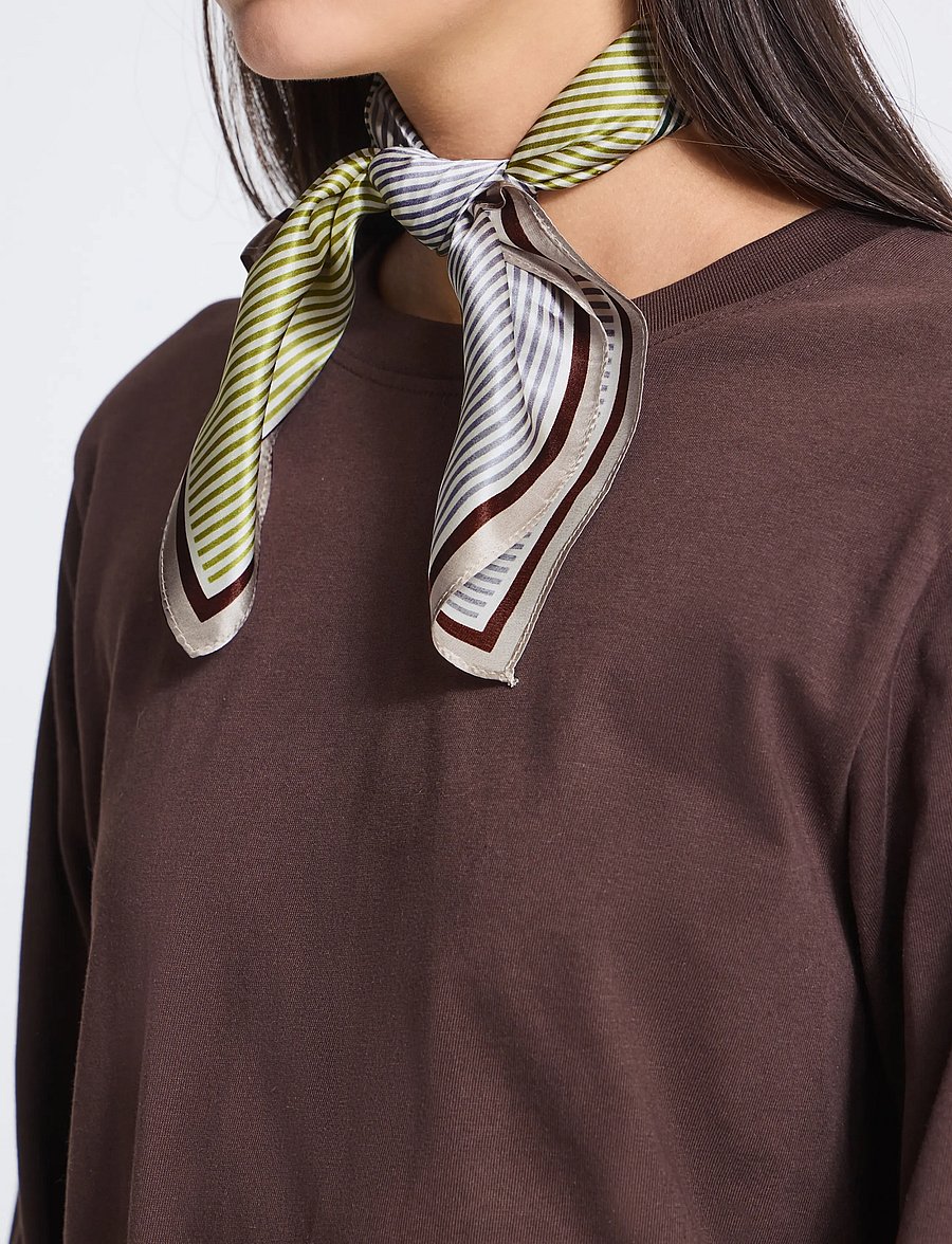 ICHI - IAEDA SC - lightweight scarves - coffee bean - 4