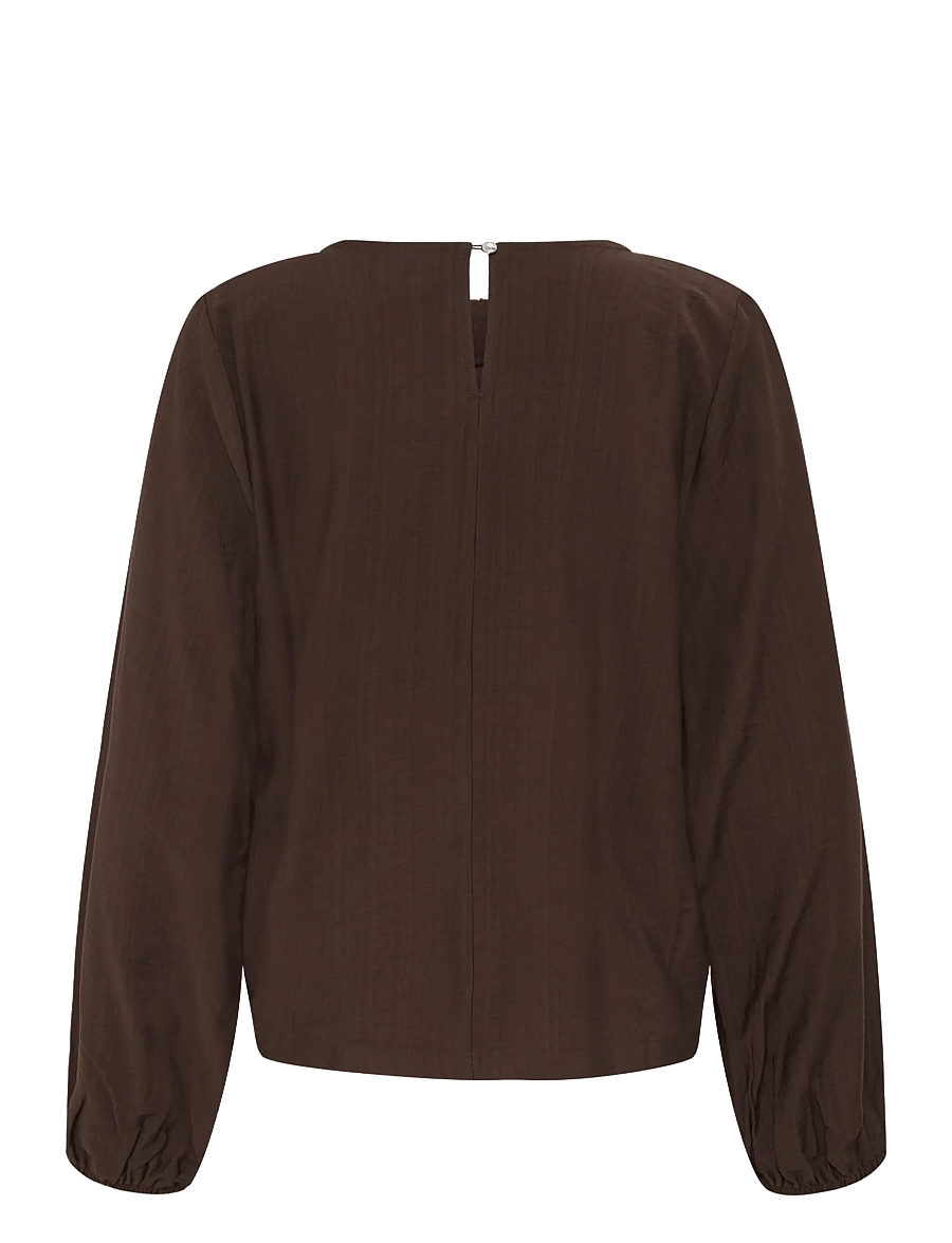 ICHI - IHIMELDA LS2 - long sleeved blouses - coffee bean - 1