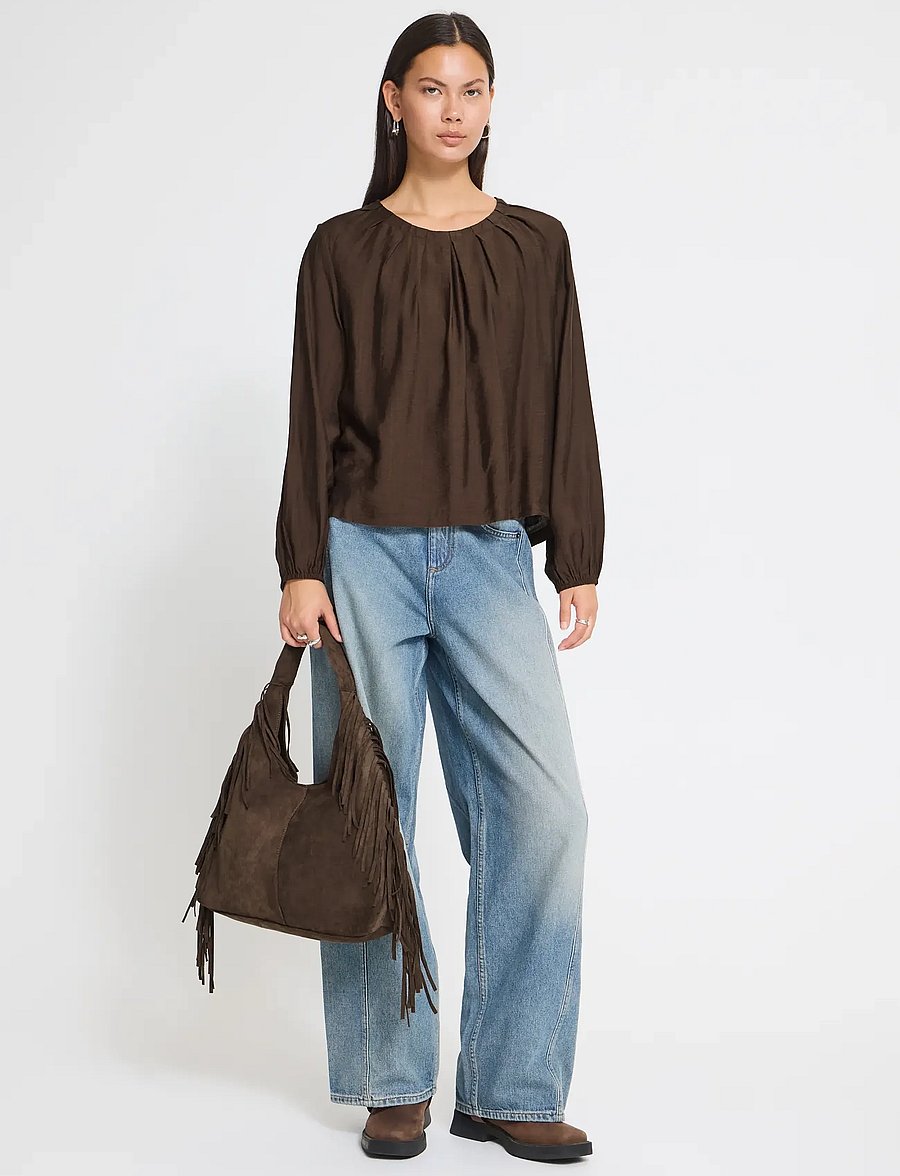 ICHI - IHIMELDA LS2 - långärmade blusar - coffee bean - 4