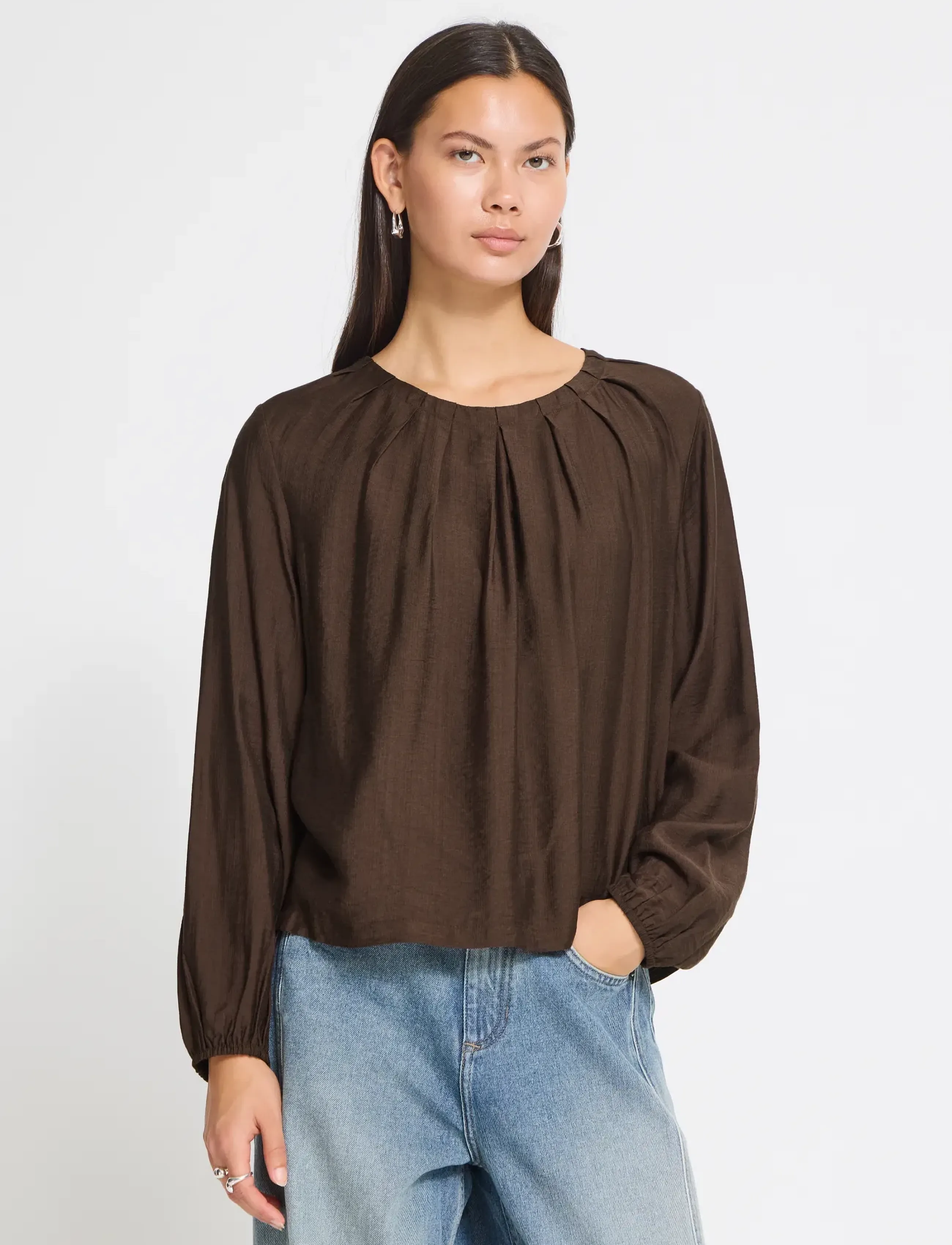 ICHI - IHIMELDA LS2 - långärmade blusar - coffee bean - 5
