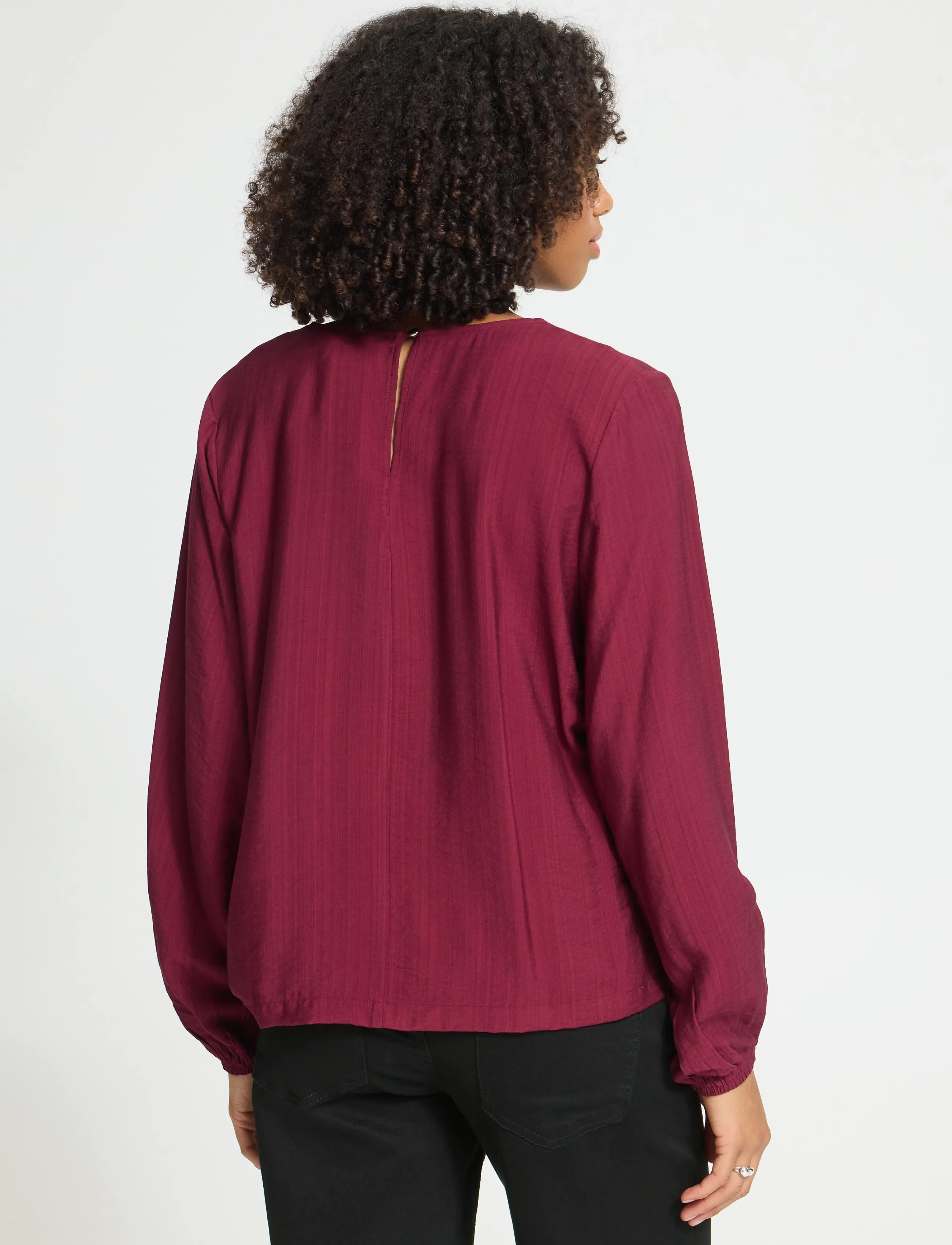 ICHI - IHIMELDA LS2 - langärmelige blusen - zinfandel - 3