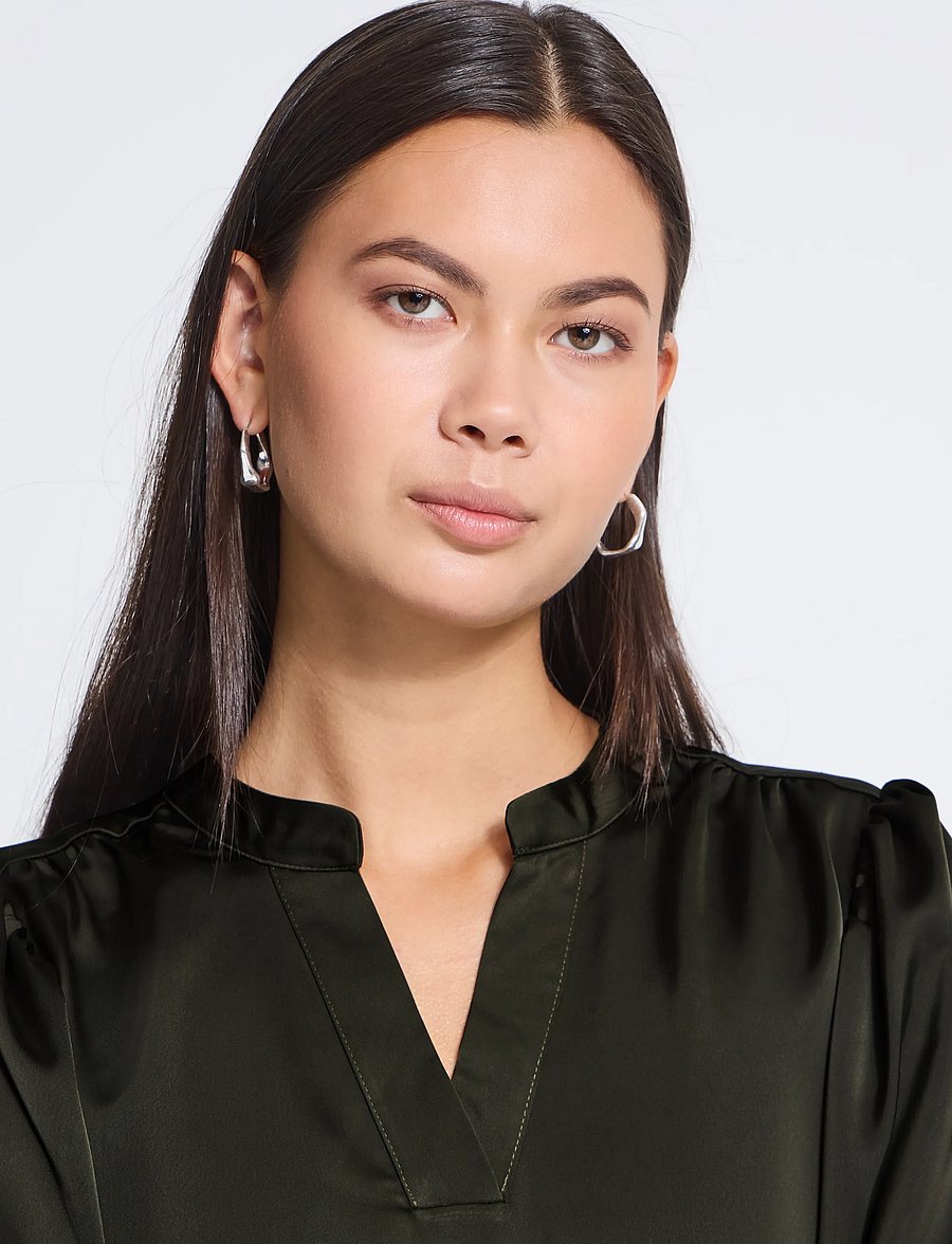 ICHI - IHLETTA THIN LS - langärmelige blusen - rosin - 4