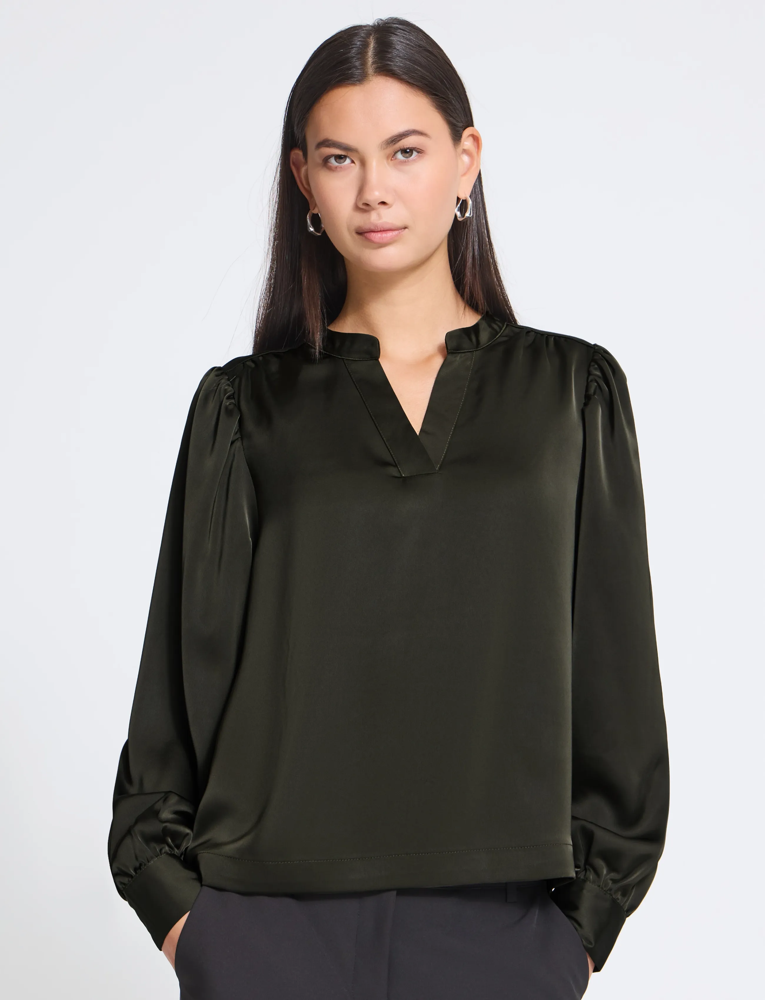 ICHI - IHLETTA THIN LS - langärmelige blusen - rosin - 5