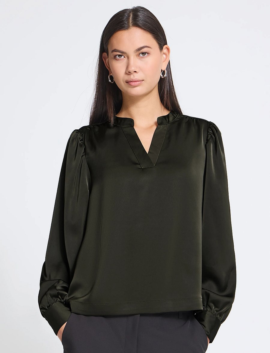 ICHI - IHLETTA THIN LS - langärmelige blusen - rosin - 5
