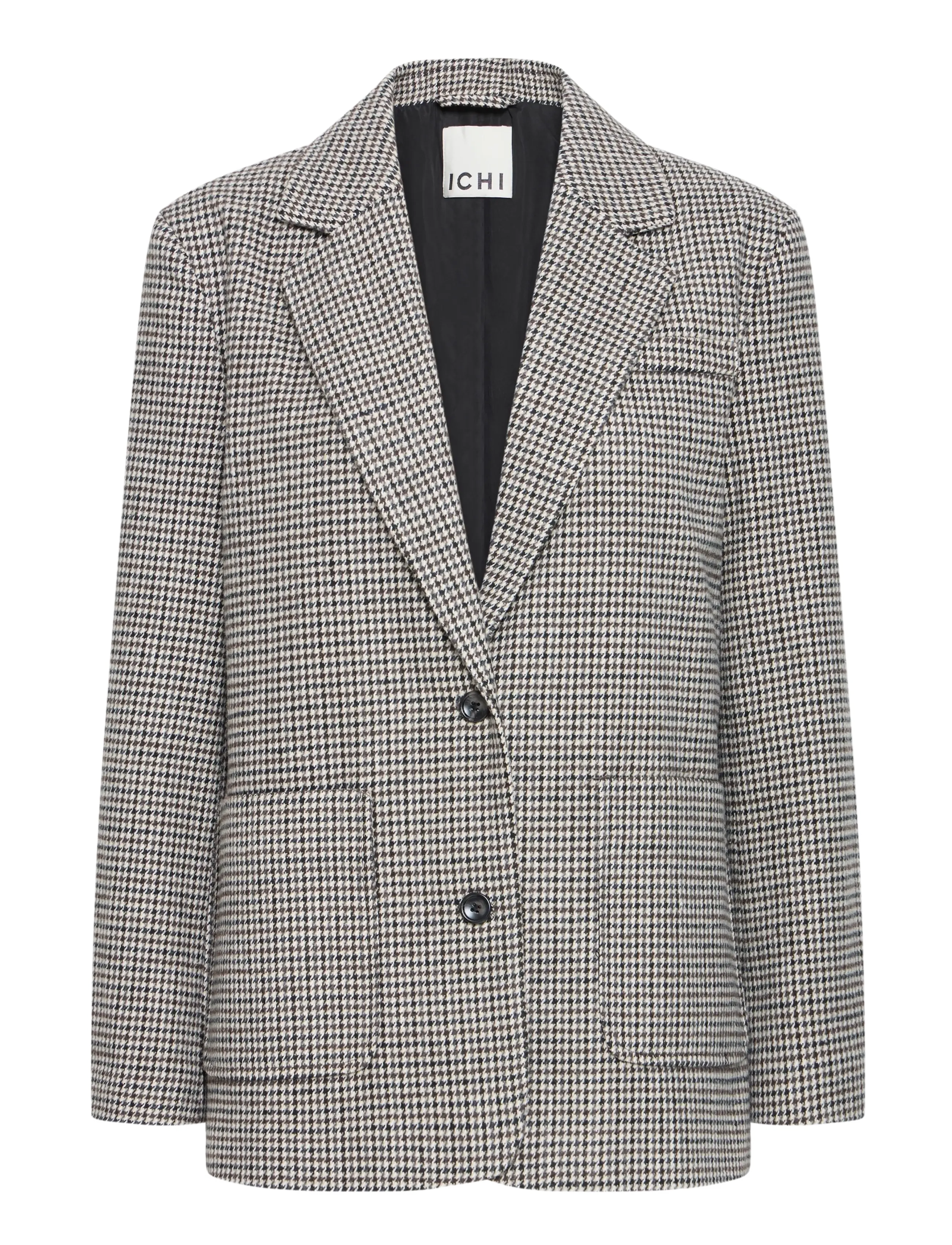ICHI IHLUBANA BL - Kleidung - GREY CHECK / grey