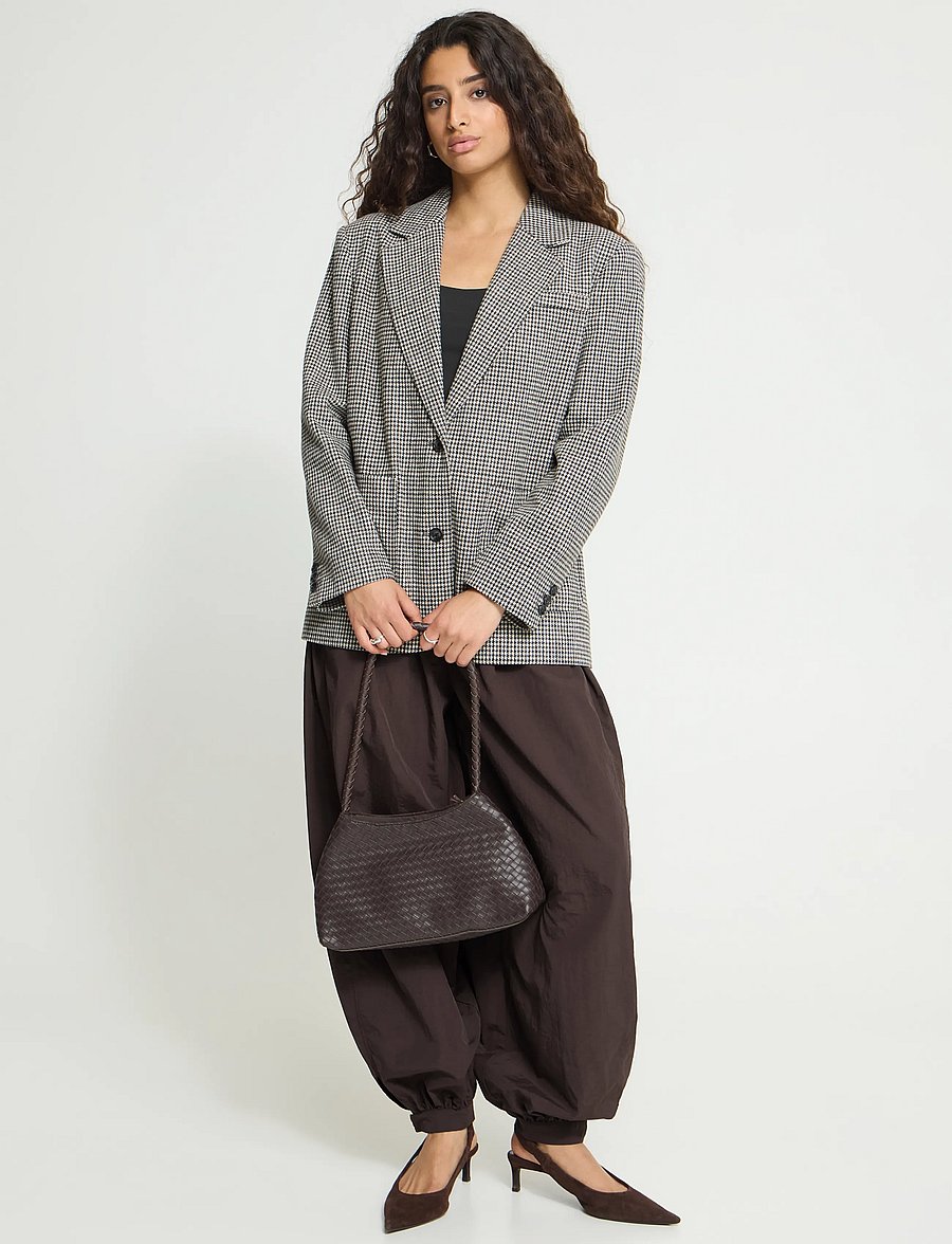 ICHI - IHLUBANA BL - single breasted blazers - grey check - 0