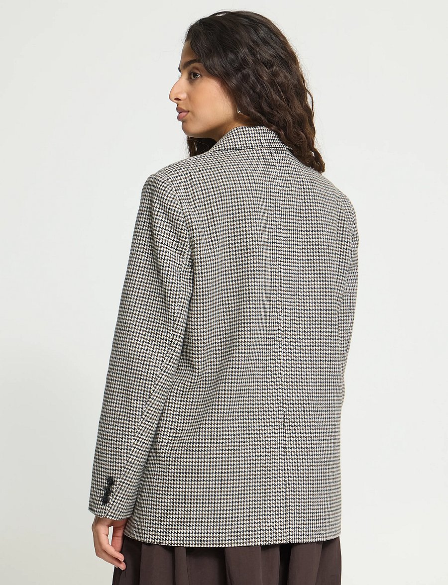 ICHI - IHLUBANA BL - single breasted blazers - grey check - 3