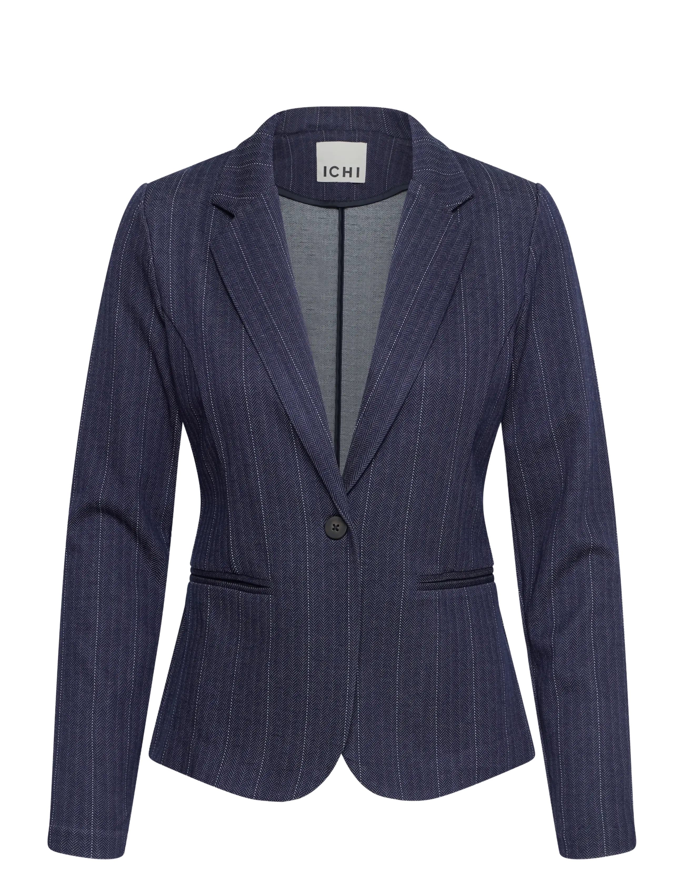 ICHI IHKATE PINELLE BL - Kleidung - DARK BLUE JACQUARD STRIPE / navy