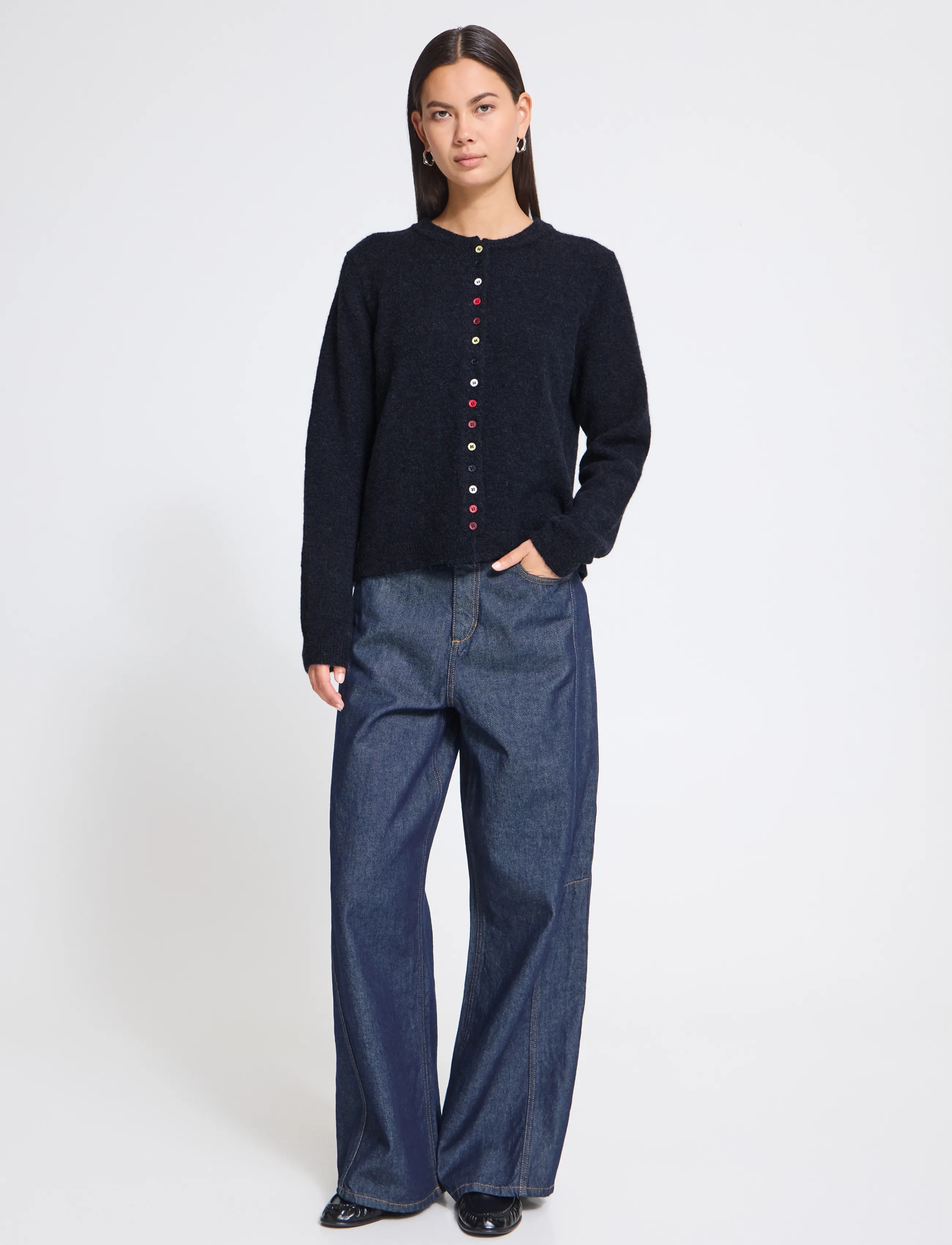 ICHI Ihfantia Ca, XXL, Knitwear, Marineblau - Cardigans, Frauen