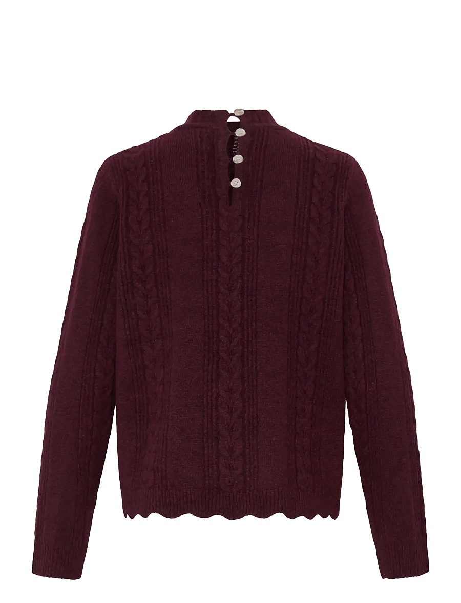 ICHI - IHPOVOKE LS5 - jumpers - zinfandel - 2