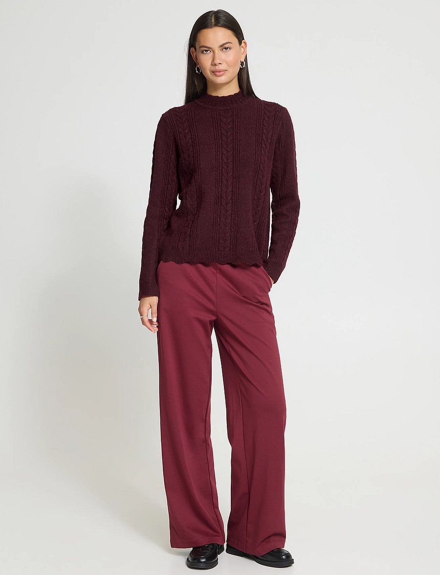 ICHI - IHPOVOKE LS5 - jumpers - zinfandel - 0