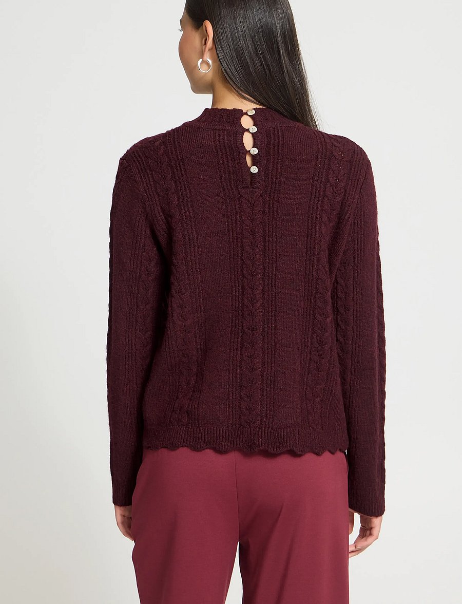 ICHI - IHPOVOKE LS5 - jumpers - zinfandel - 3