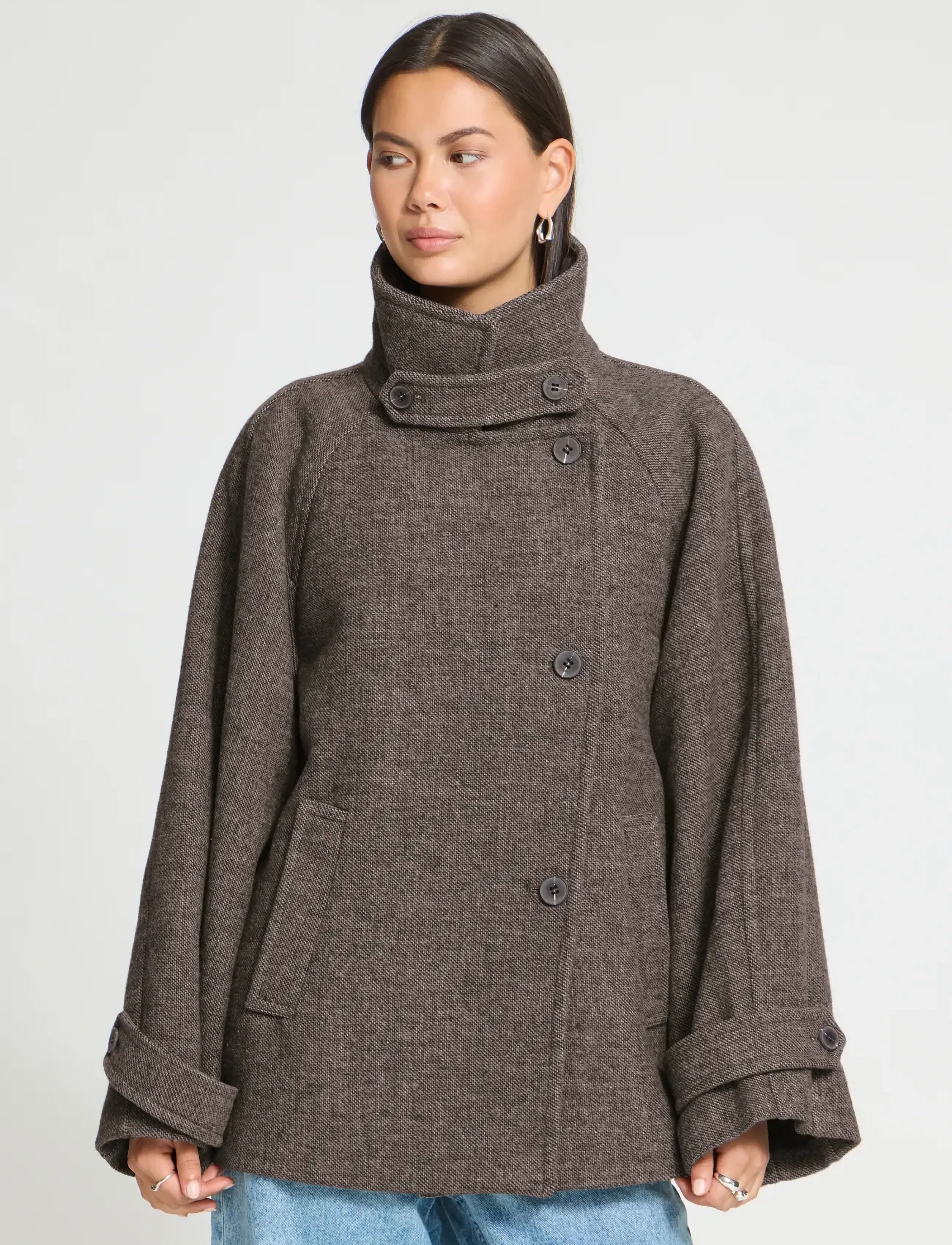 ICHI - IHGAZIVA JA3 - sügisjakid - chocolate brown melange - 5
