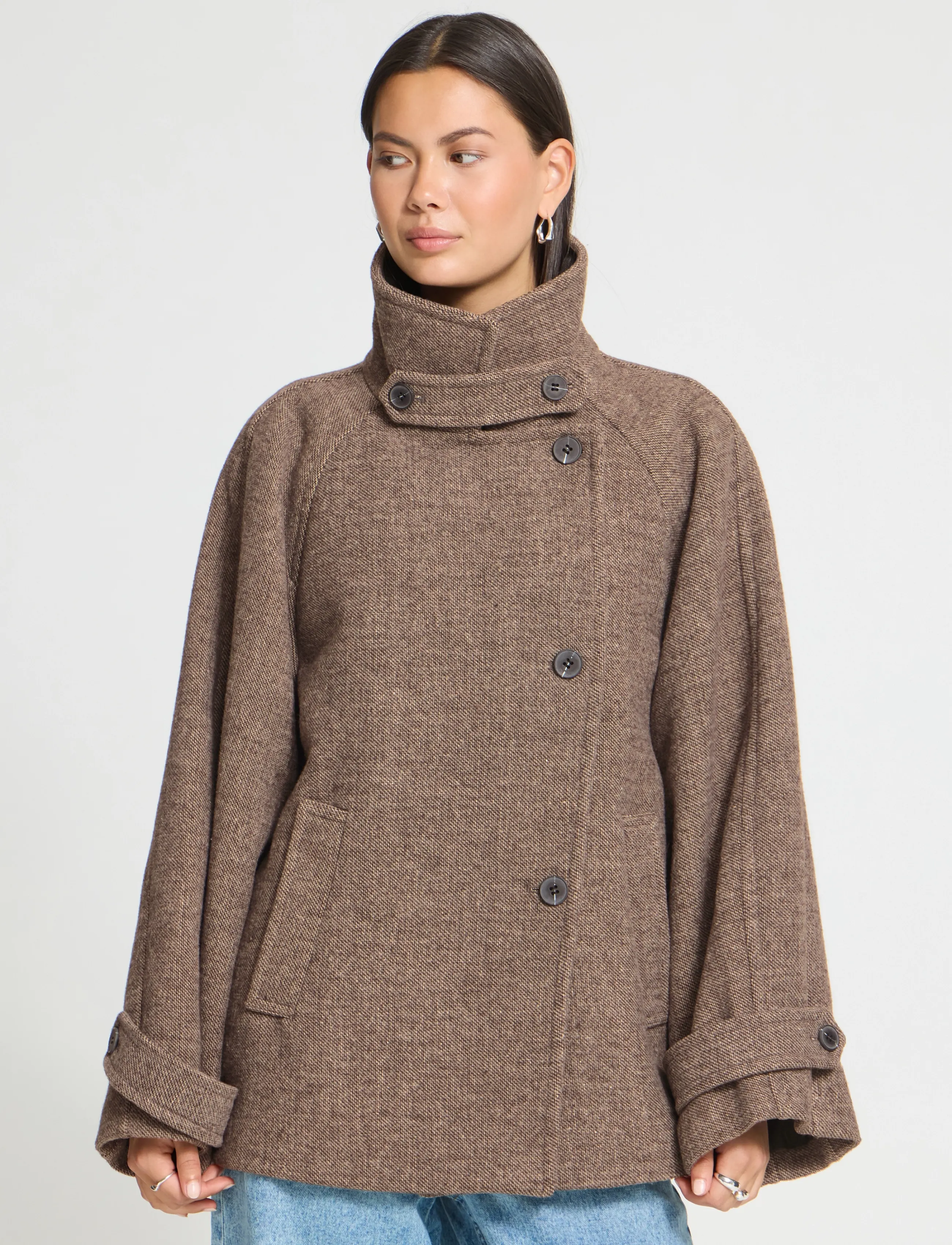 ICHI - IHGAZIVA JA3 - mäntel - chocolate brown melange - 5
