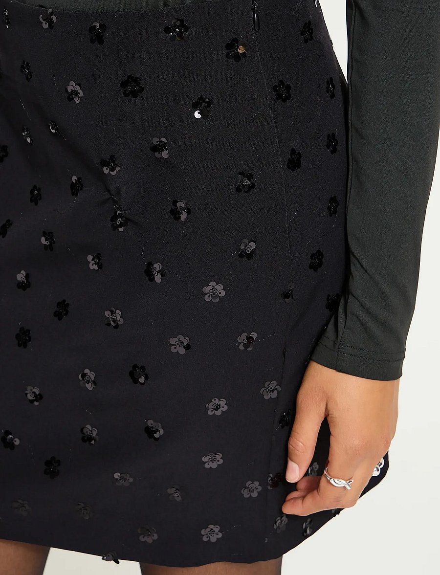 ICHI - IHHARMONIA SK - sequin skirts - black - 3