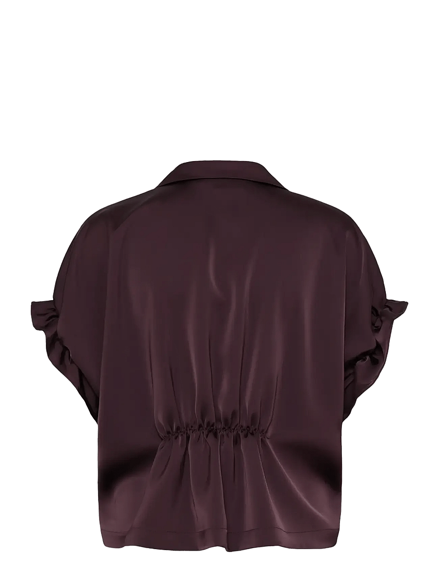 ICHI - IHLETTA THIN SH2 - short-sleeved shirts - fudge - 1