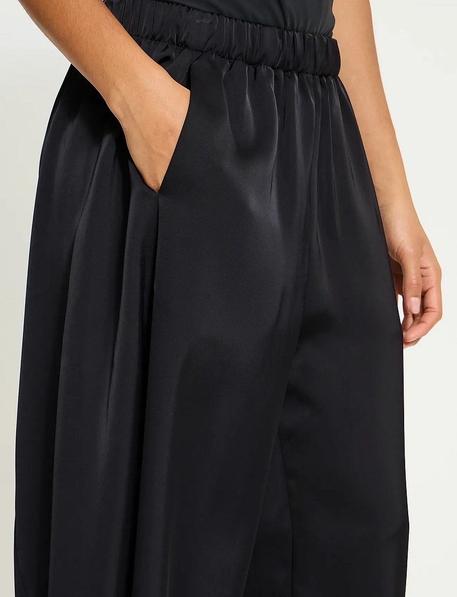ICHI - IHHARTLEY PA - wide leg trousers - black - 0
