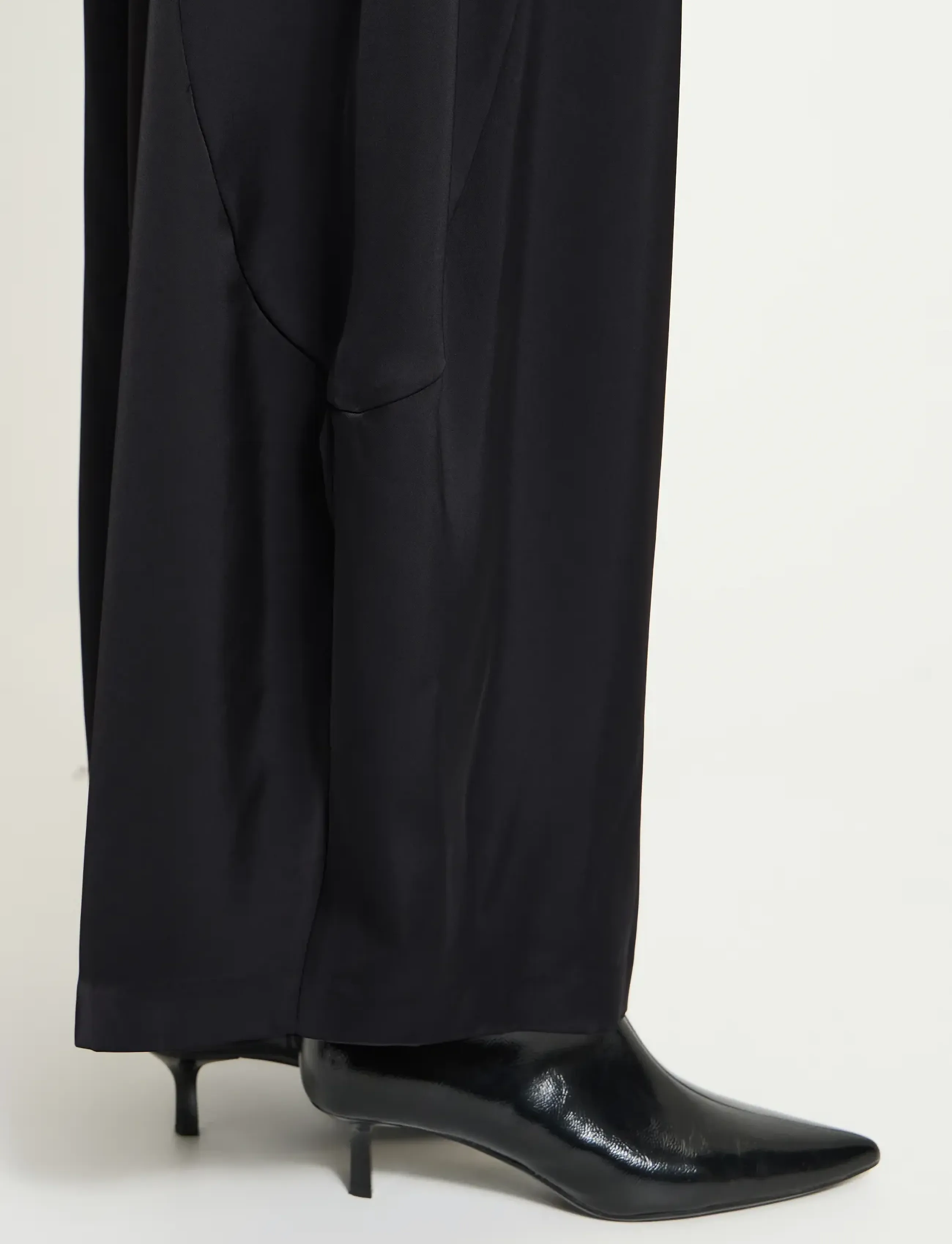 ICHI - IHHARTLEY PA - wide leg trousers - black - 3