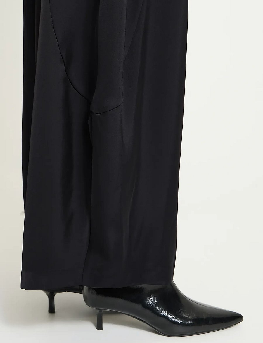 ICHI - IHHARTLEY PA - wide leg trousers - black - 3