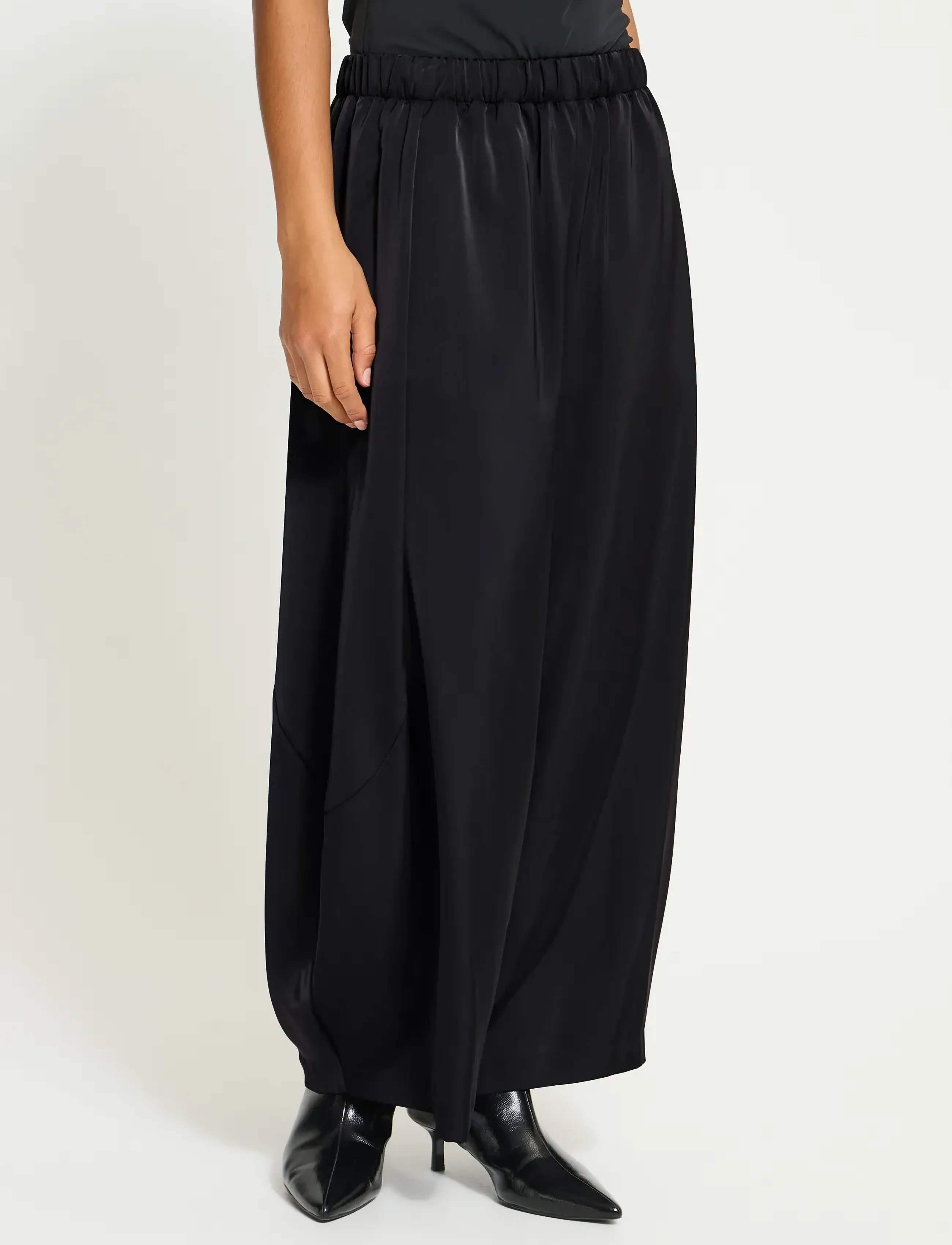 ICHI - IHHARTLEY PA - wide leg trousers - black - 5