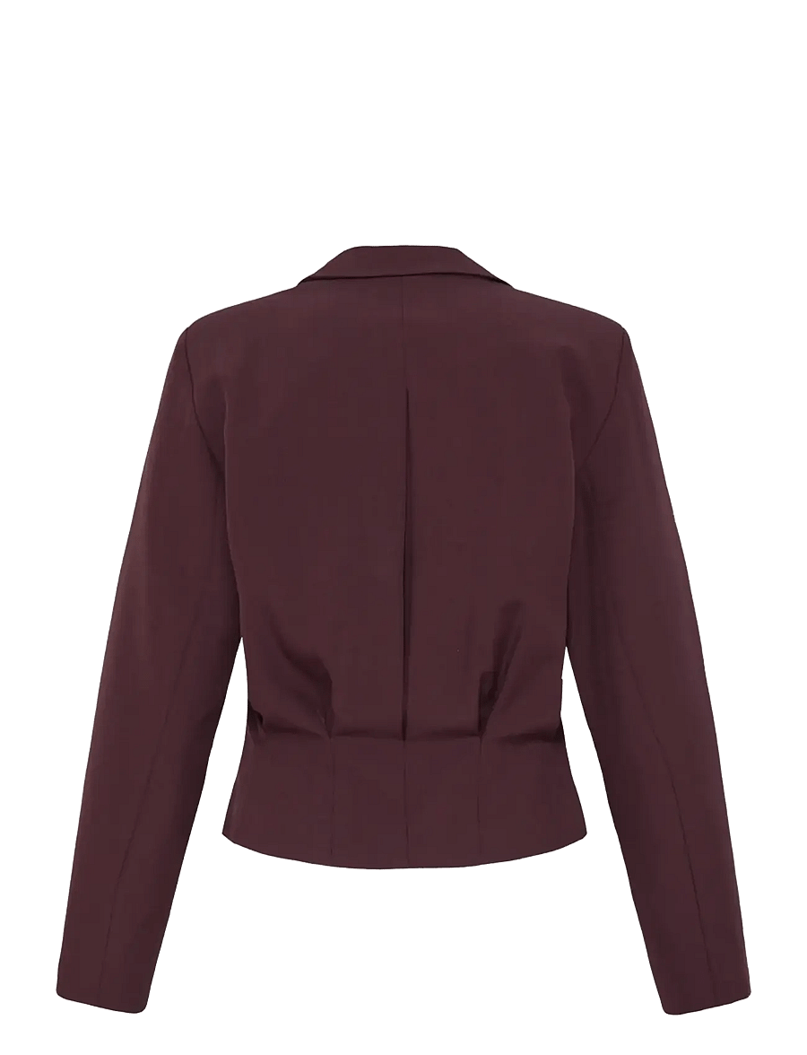 ICHI - IHFAVA SHORT BL - cropped blazers - fudge melange - 1