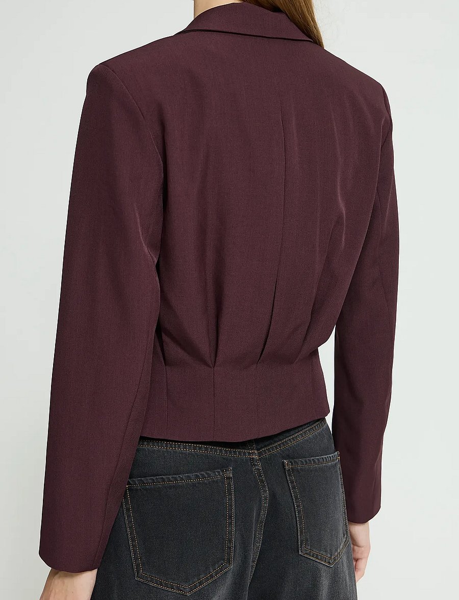 ICHI - IHFAVA SHORT BL - cropped-blazer - fudge melange - 3