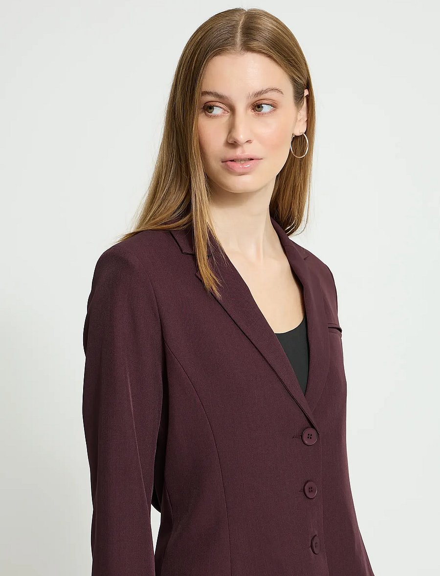 ICHI - IHFAVA SHORT BL - cropped-blazer - fudge melange - 4