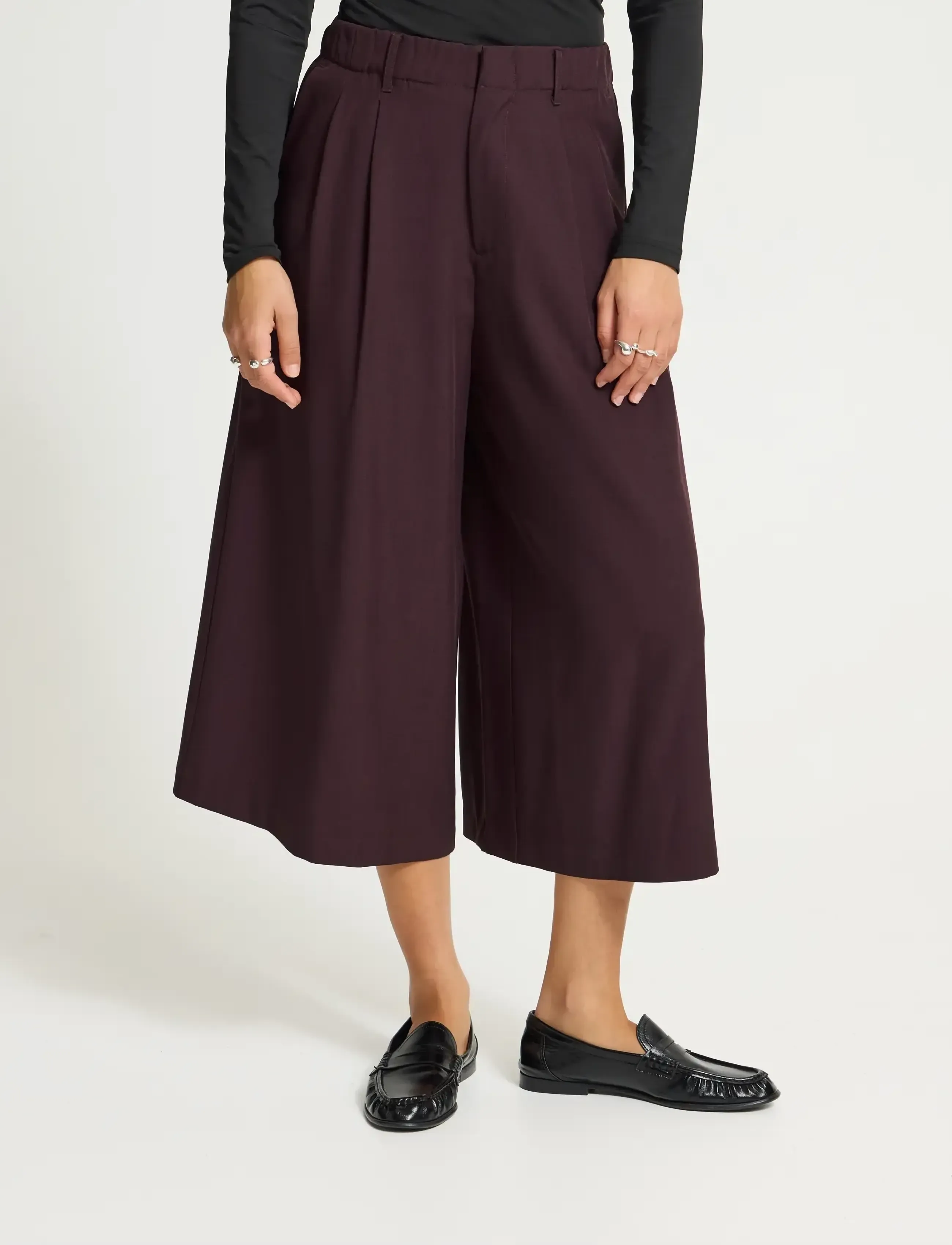ICHI - IHFAVA CULOTTE PA - laveste priser - fudge melange - 5