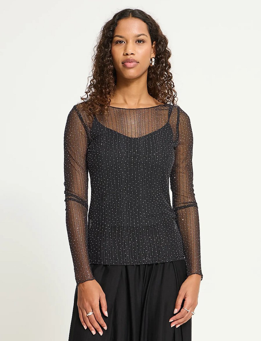 ICHI - IHNOVIOLA LS2 - långärmade toppar - black - 5