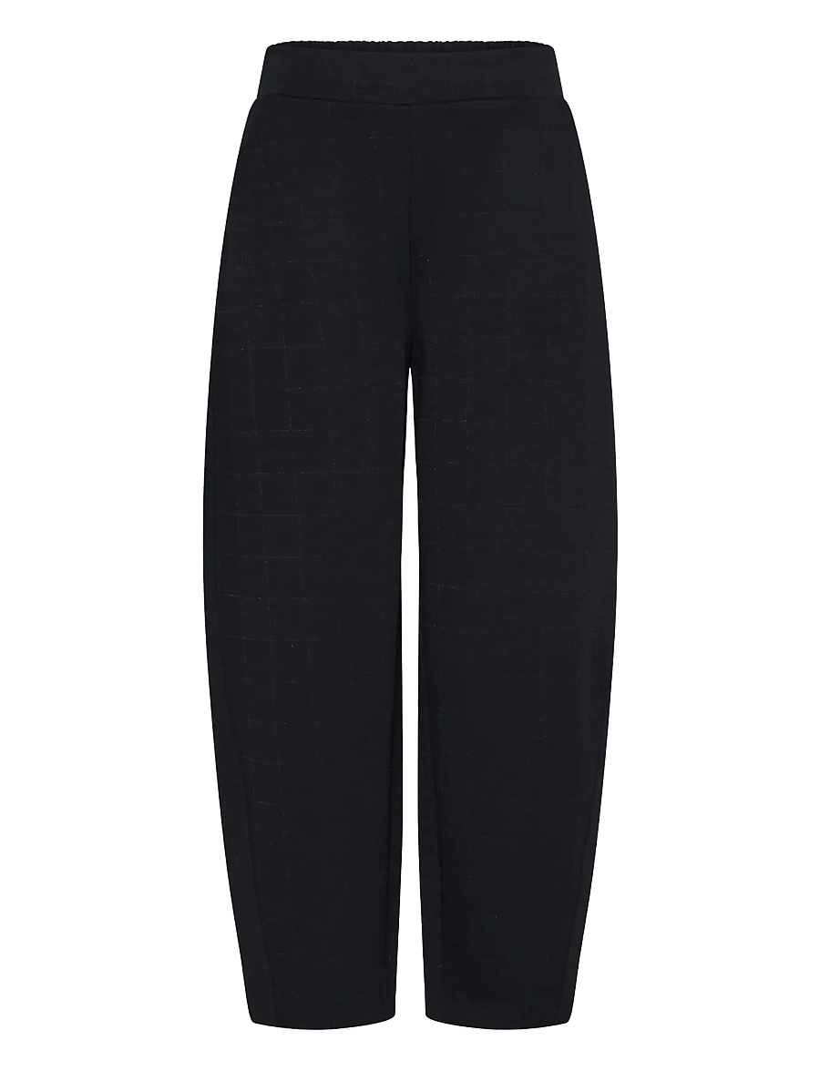ICHI - IHKATE SPARKELLY BARREL PA - hosen mit geradem bein - black - 1