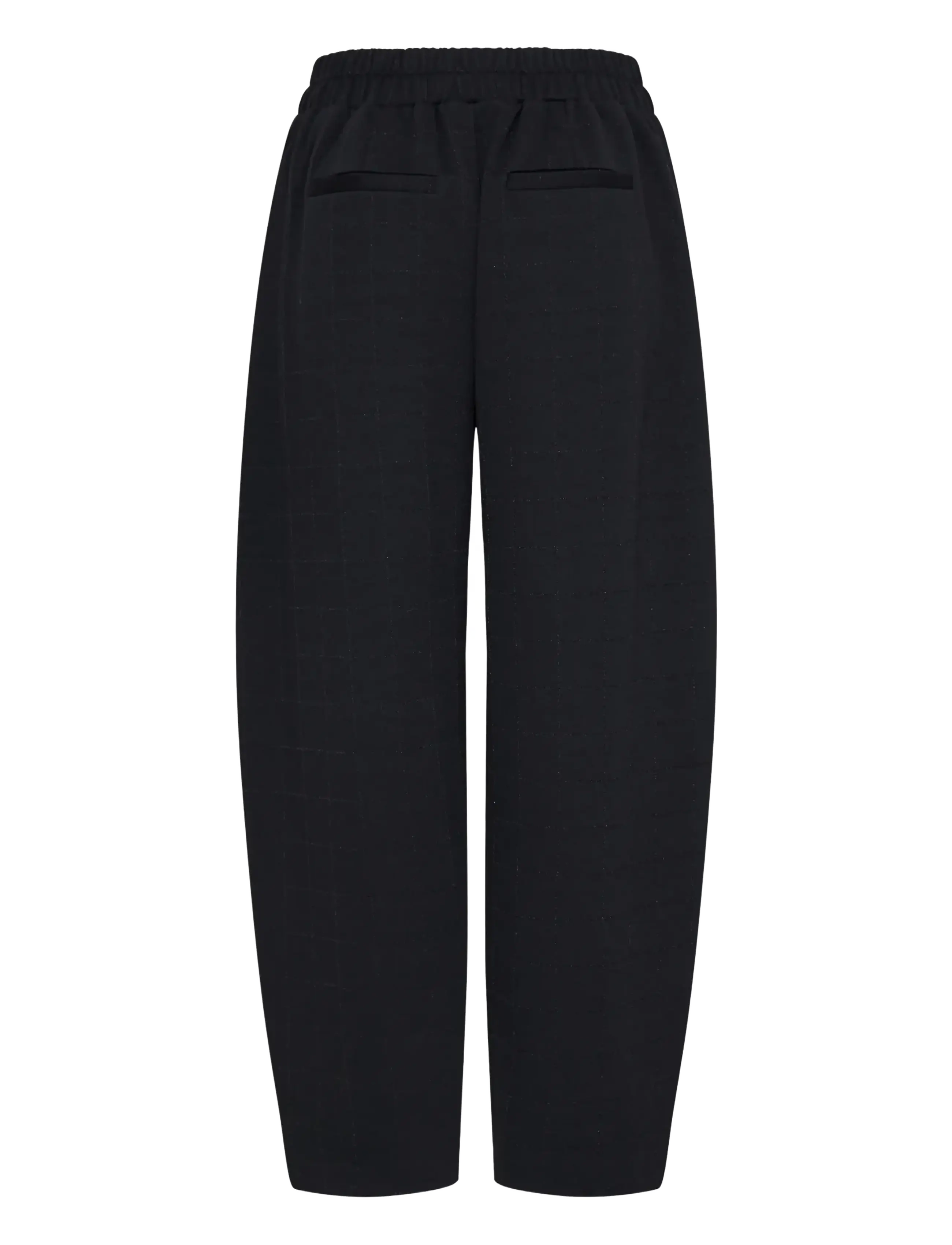 ICHI - IHKATE SPARKELLY BARREL PA - hosen mit geradem bein - black - 2