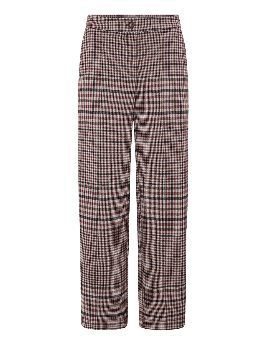 ICHI - IHKATE CHECKIT PA3 - straight leg trousers - big check - 1